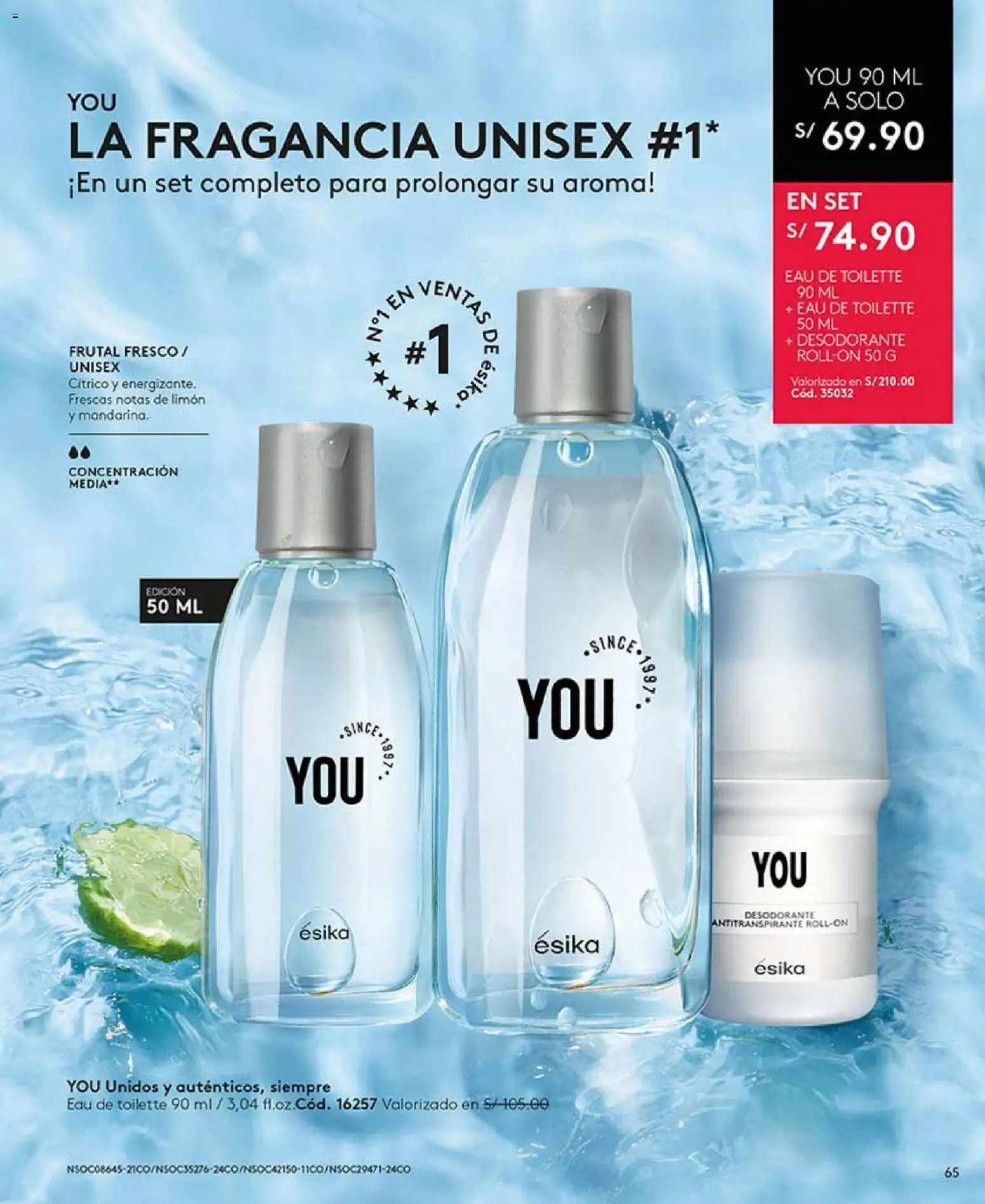 Catálogo Ésika válido desde 27.12.2025 | Página: 65 | Productos: Desodorante, Antitranspirante, Fragancia, EAU de Toilette