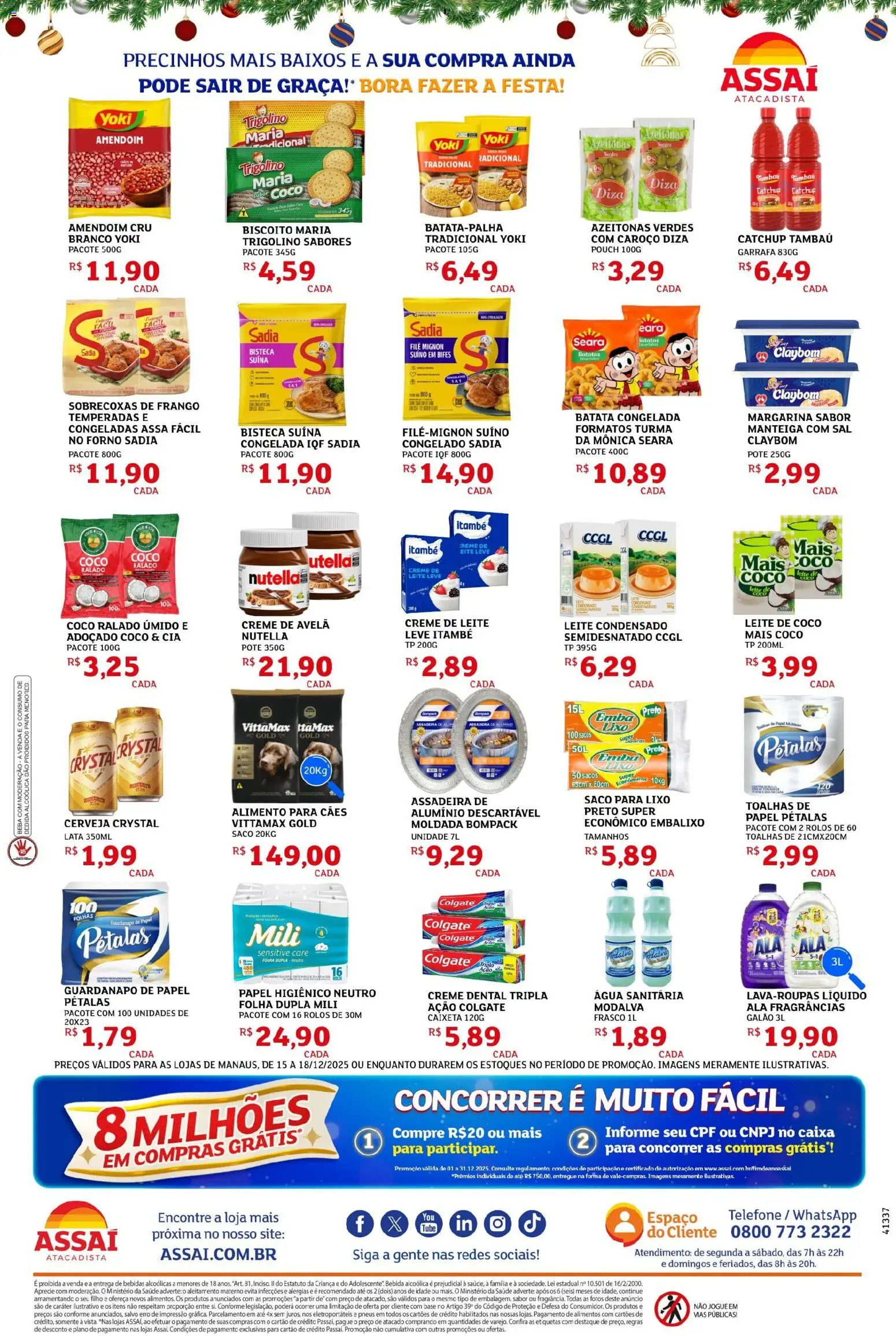 Assaí Atacadista Folheto - válido de 15.12.2025 | Página: 2 | Produtos: Coco, Biscoito, Leite, Bebida