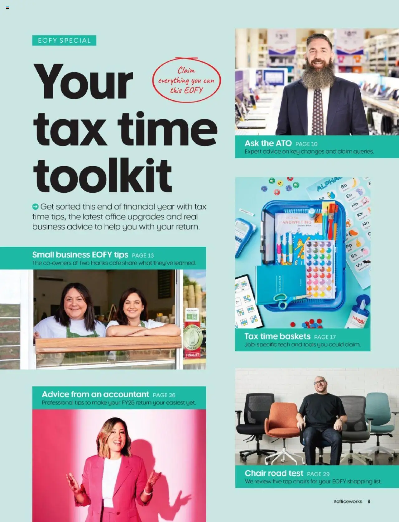 Officeworks catalogue - valid from 01.05.2025 | Page: 9 | Products: Chair, Tools