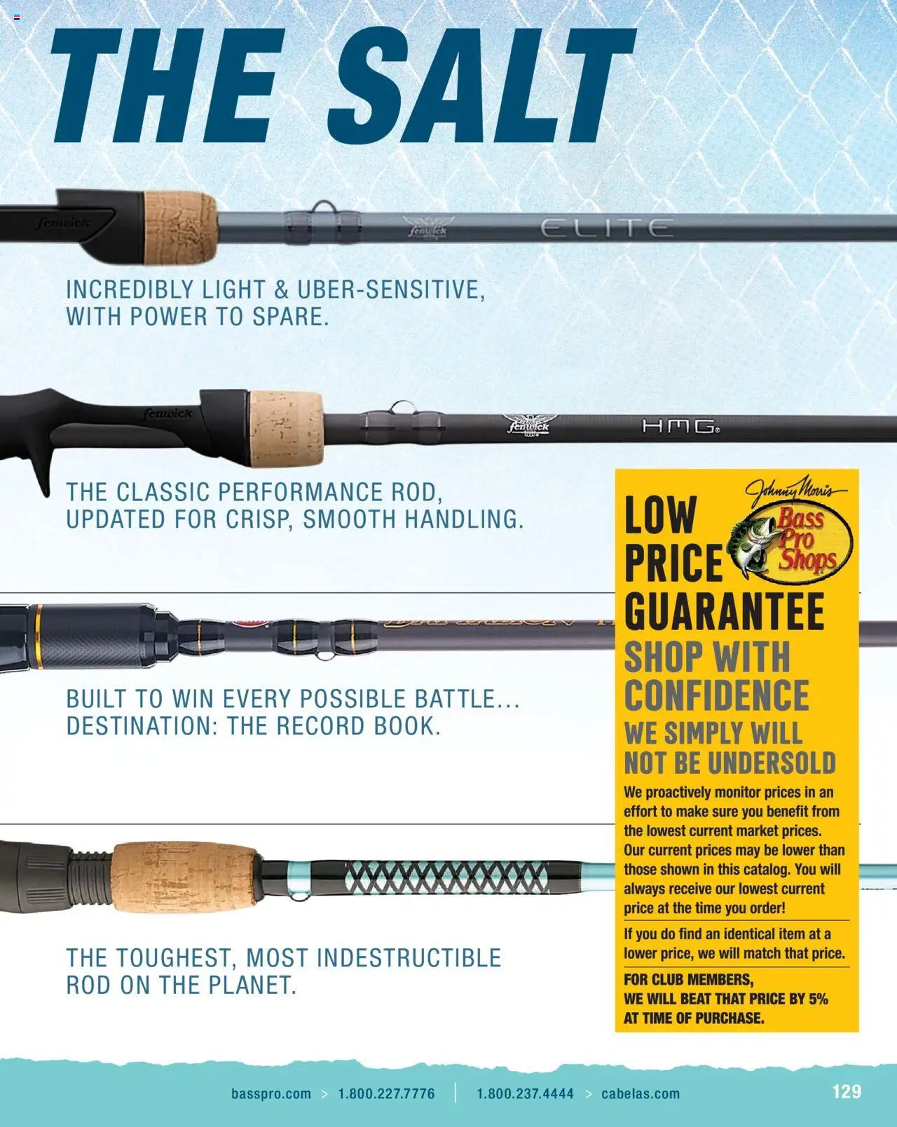 Cabela's Saltwater Specialist 25 - valid from 01.01.2025 | Page: 129 | Products: Salt, Monitor, Rod