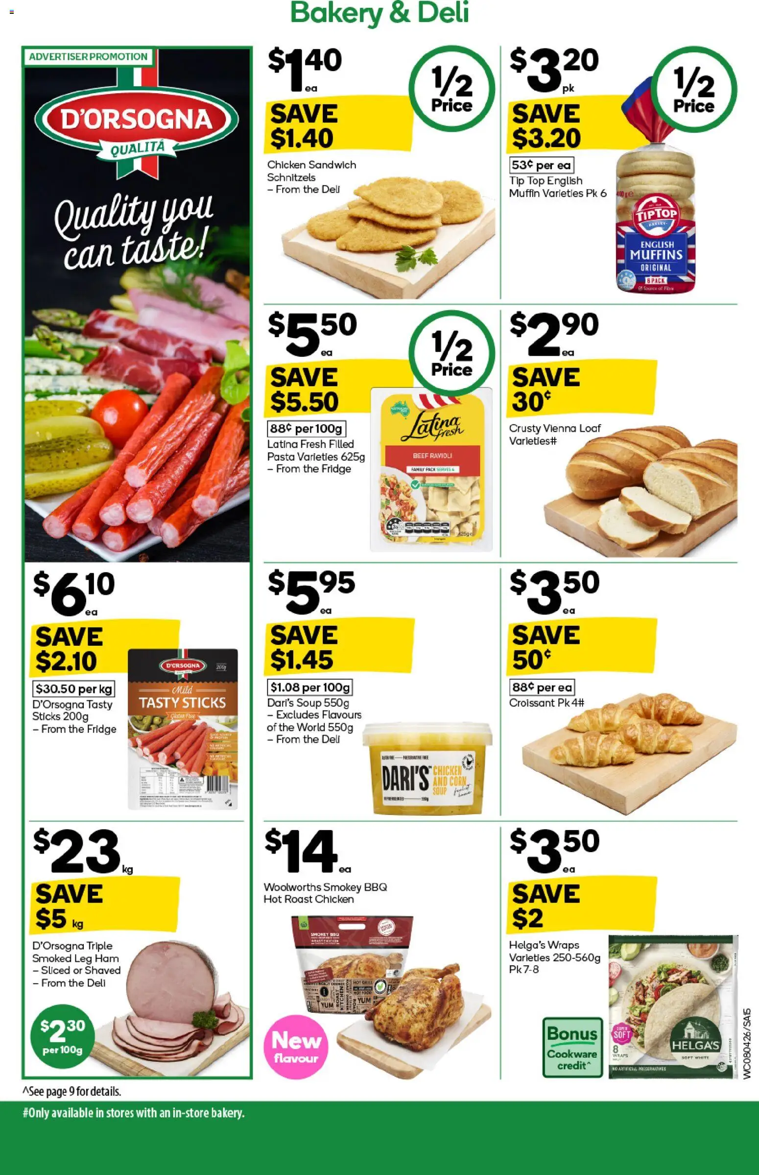 Woolworths catalogue - valid from 08.04.2026 | Page: 15 | Products: Chicken, Muffins, Beef, Soup