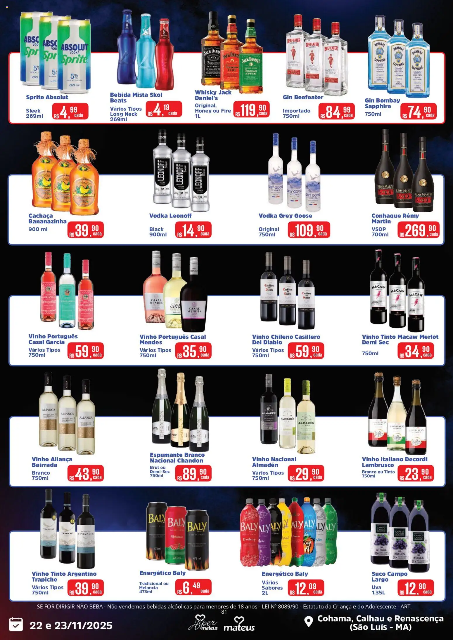 Mateus Folheto - válido de 22.11.2025 | Página: 2 | Produtos: Melancia, Cachaça, Aliança, Açaí