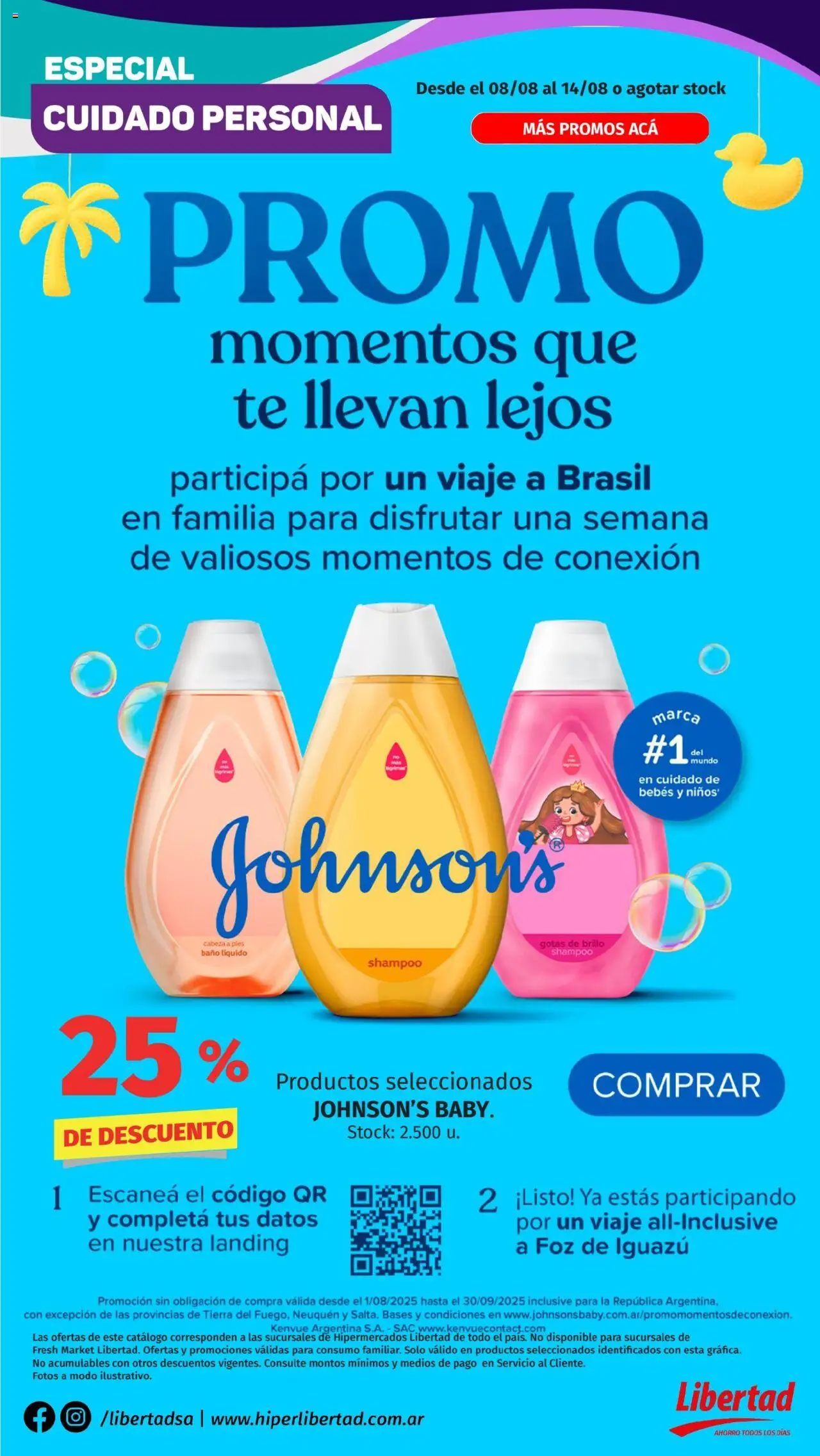 Hipermercado Libertad - Cuidado Personal  │ válido desde el 08.08.2025 | Página: 2 | Productos: Baño, Shampoo, Brillo, Té