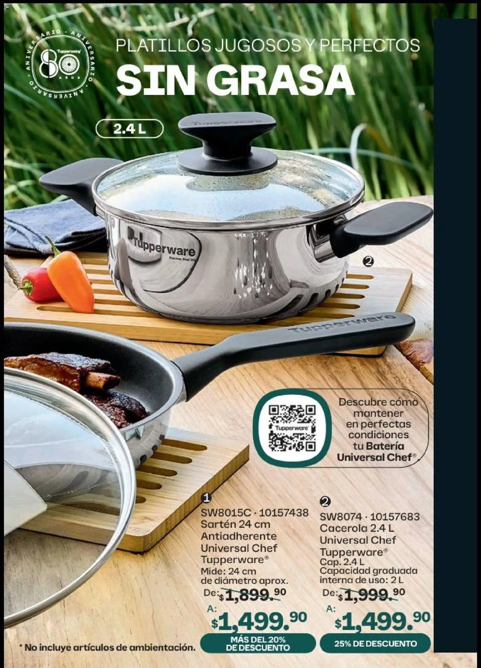 Nuevas ofertas de Tupperware válidas en toda la República Mexicana desde el 20.04.2026. ¡Encuentra las mejores ofertas en Tupperware catálogo! | Página: 99 | Productos: Cacerola, Batería, Sartén