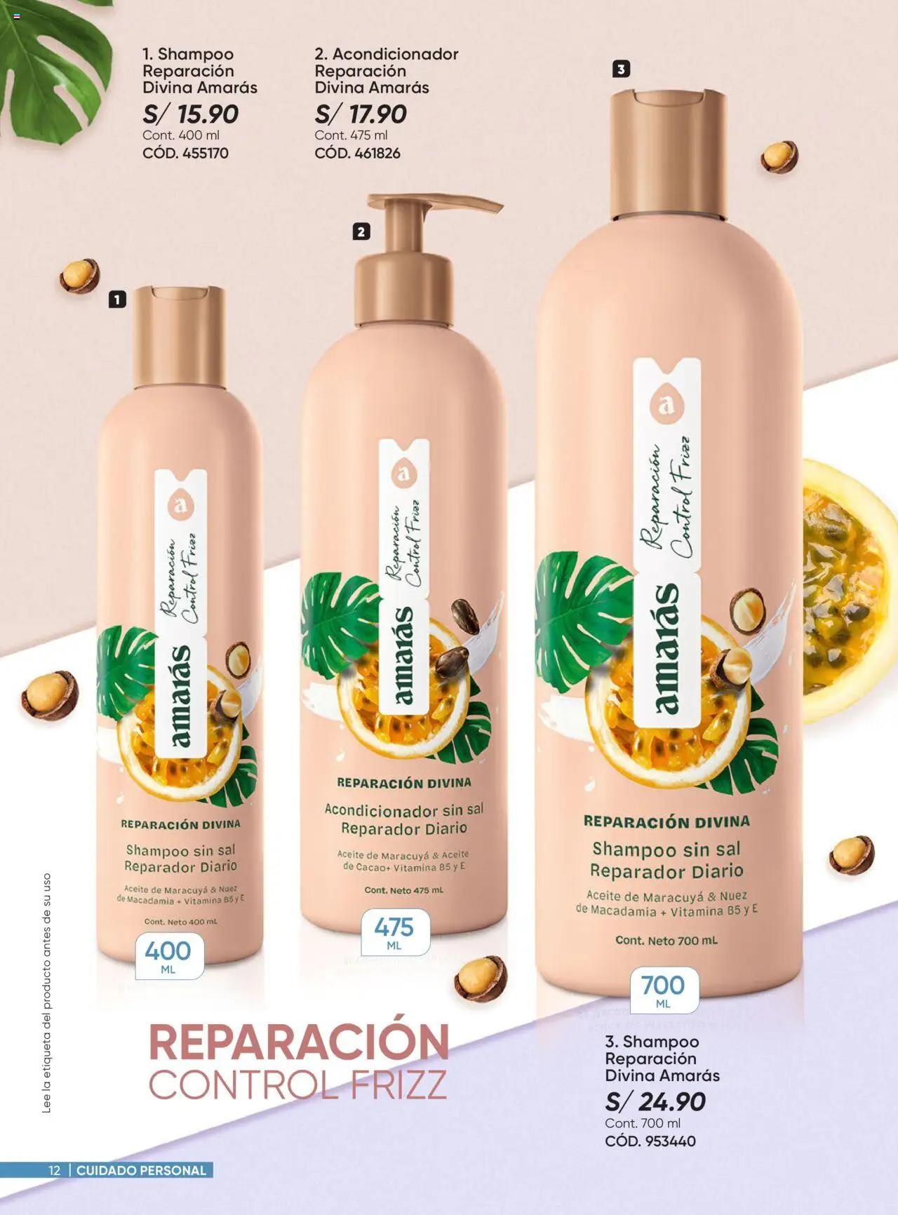 Catálogo Azzorti válido desde 18.08.2025 | Página: 12 | Productos: Shampoo, Acondicionador, Aceite