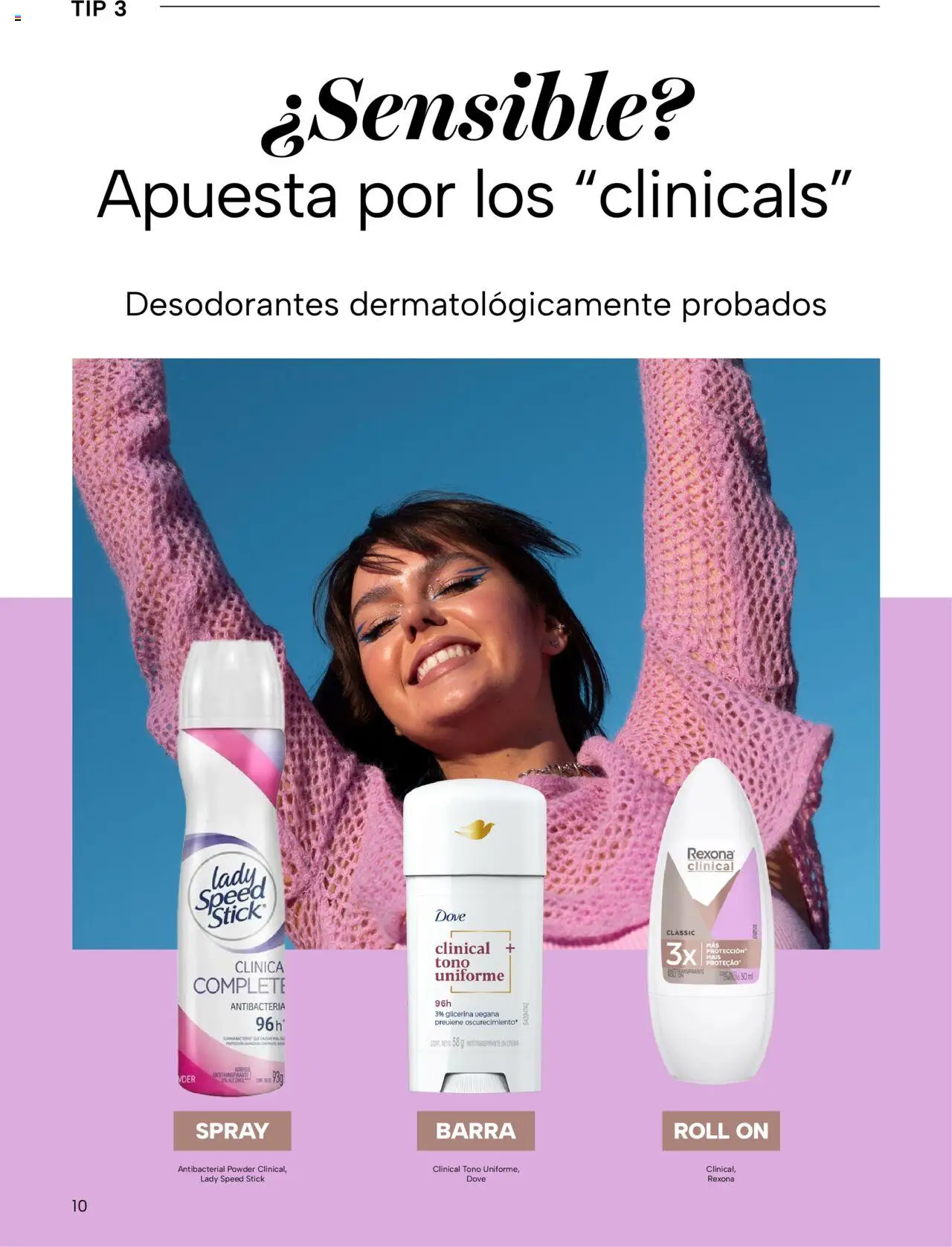 Nuevas ofertas de Chedraui válidas en toda la República Mexicana desde el 02.05.2025. ¡Encuentra las mejores ofertas en Chedraui folleto Vive Bella! | Página: 10 | Productos: Antitranspirante, Crema, Barra