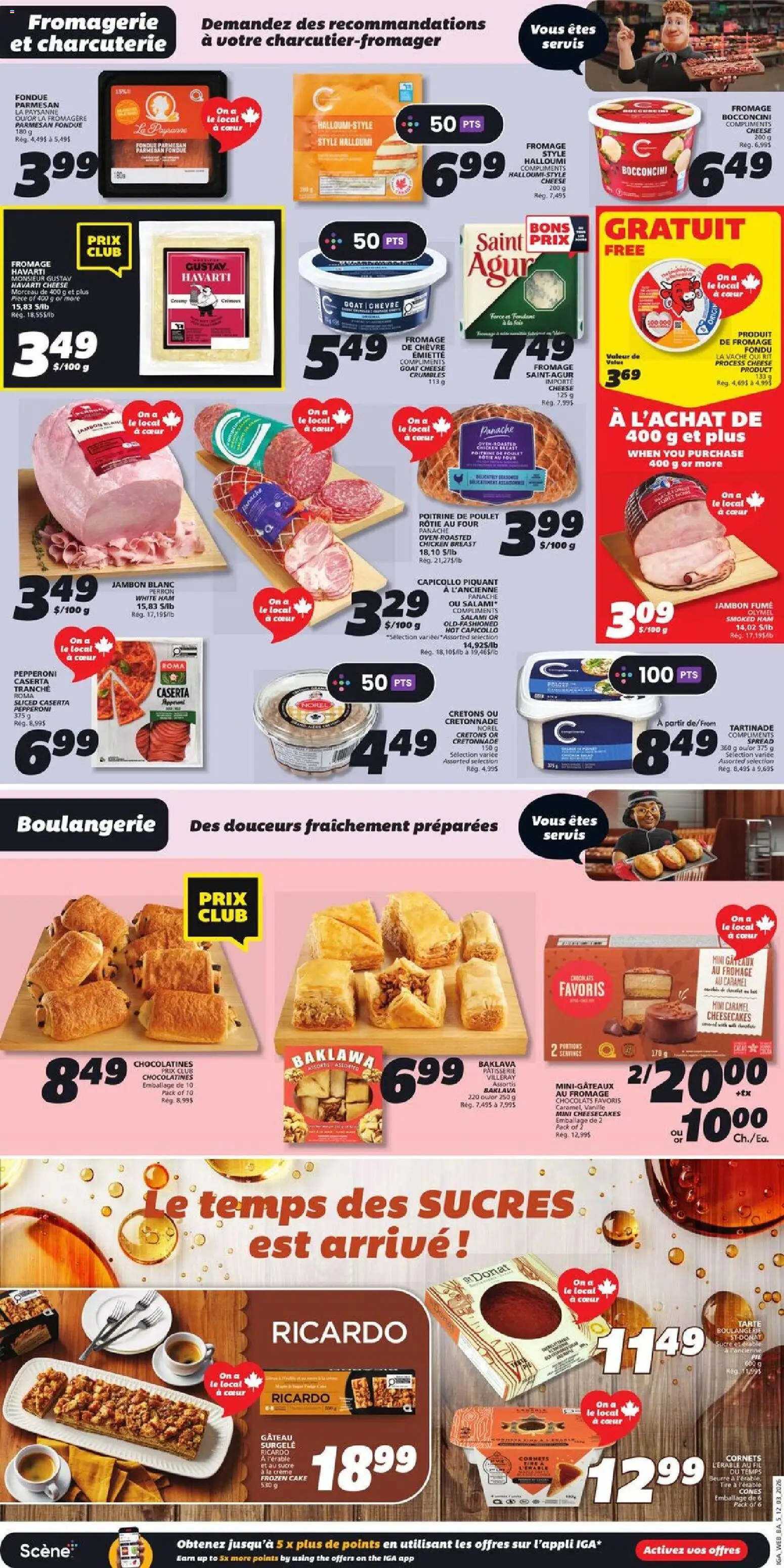 IGA flyer valid from 12.03.2026 | Page: 7 | Products: Oven, Cheese, Salami, Ham