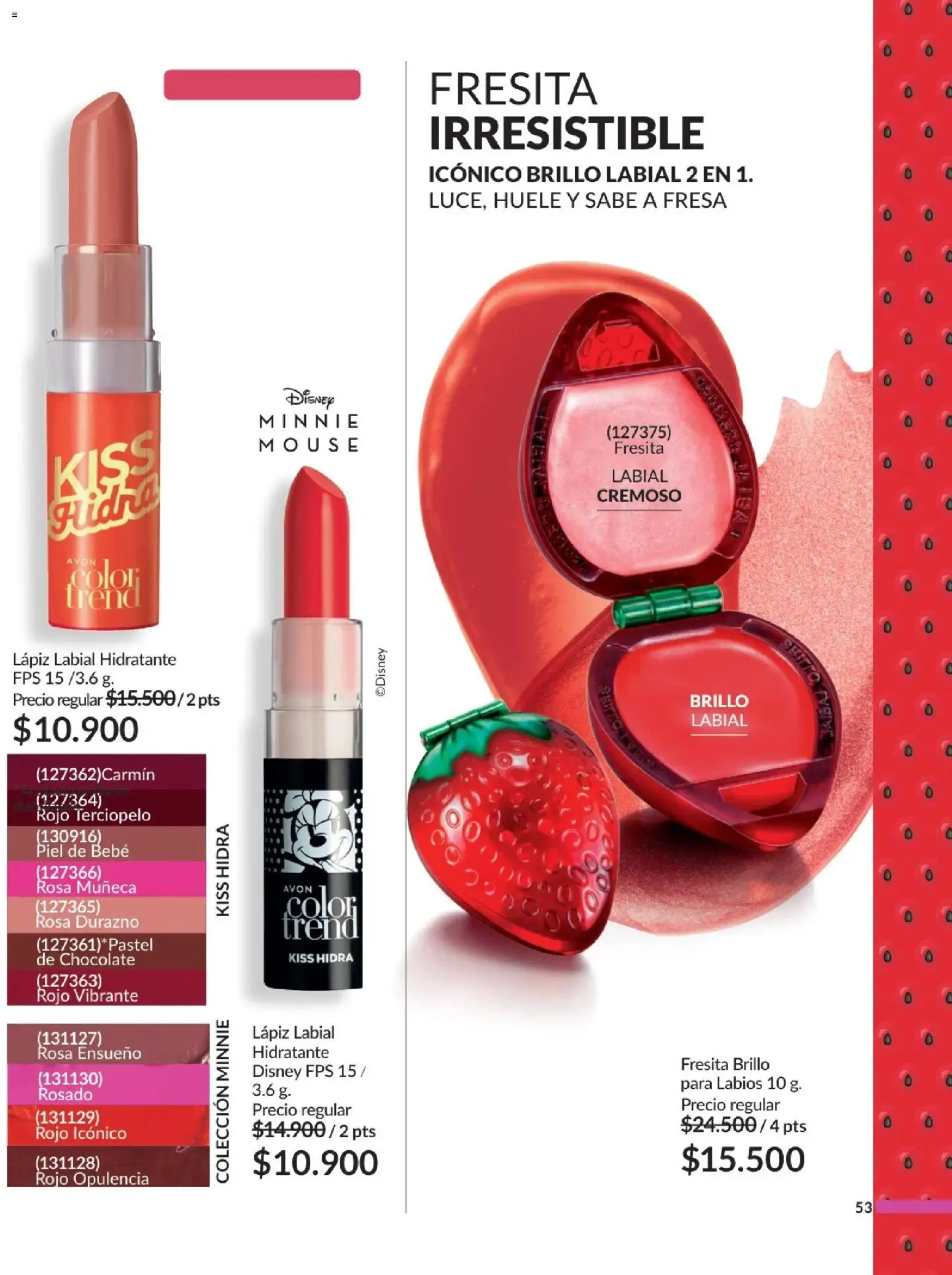 Avon revista - valida desde el 01.12.2025 | Página: 58 | Productos: Brillo, Mouse, Durazno, Chocolate