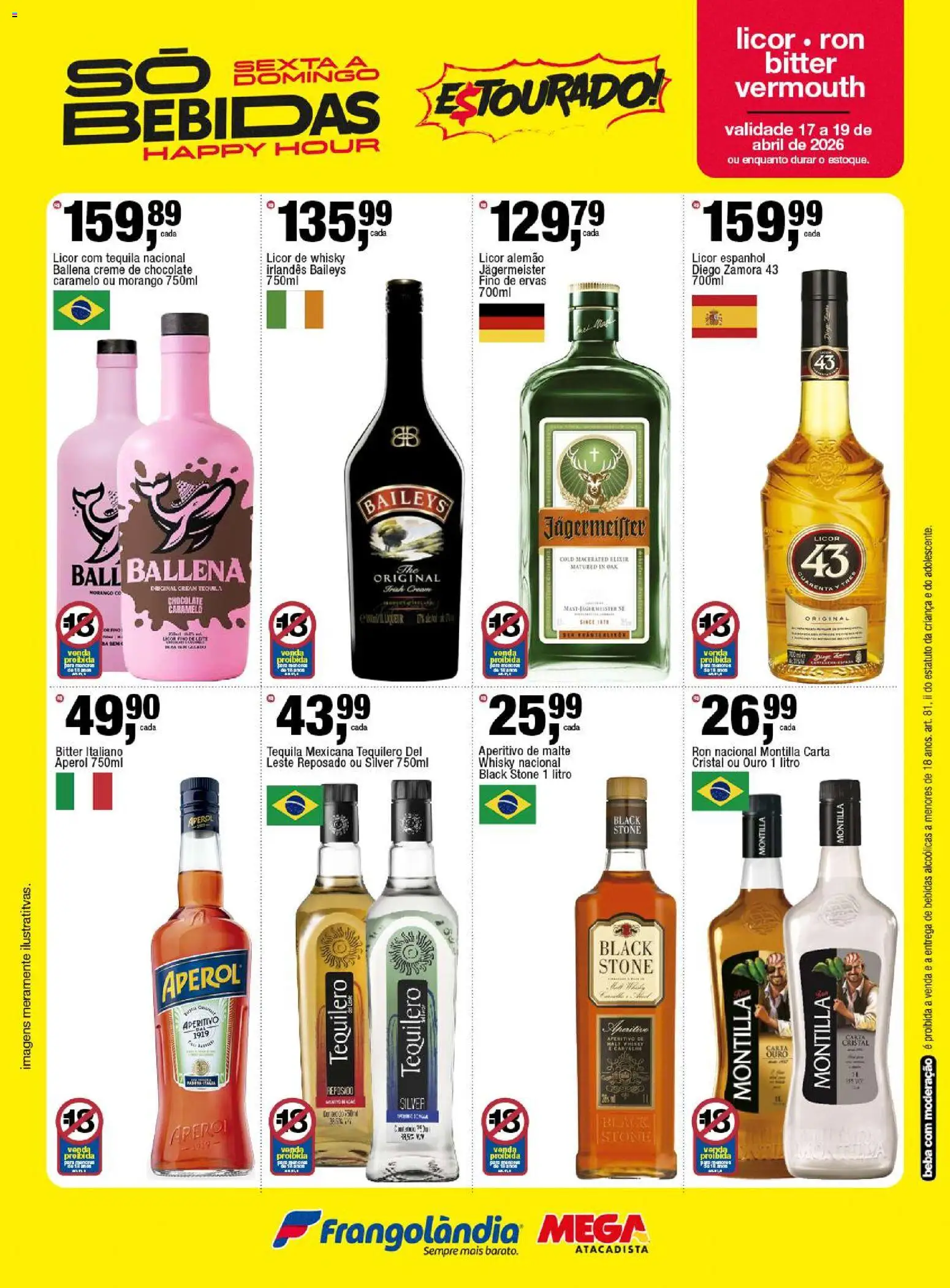 Frangolândia Folheto - válido de 17.04.2026 | Página: 6 | Produtos: Whisky, Licor, Chocolate, Creme
