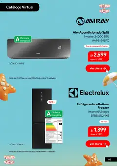 Vista previa de folleto Catálogo Hiraoka  de la Hiraoka válido desde 05.01.2026 | Página: 6 | Productos: Refrigerador, Congelador, Aire acondicionado
