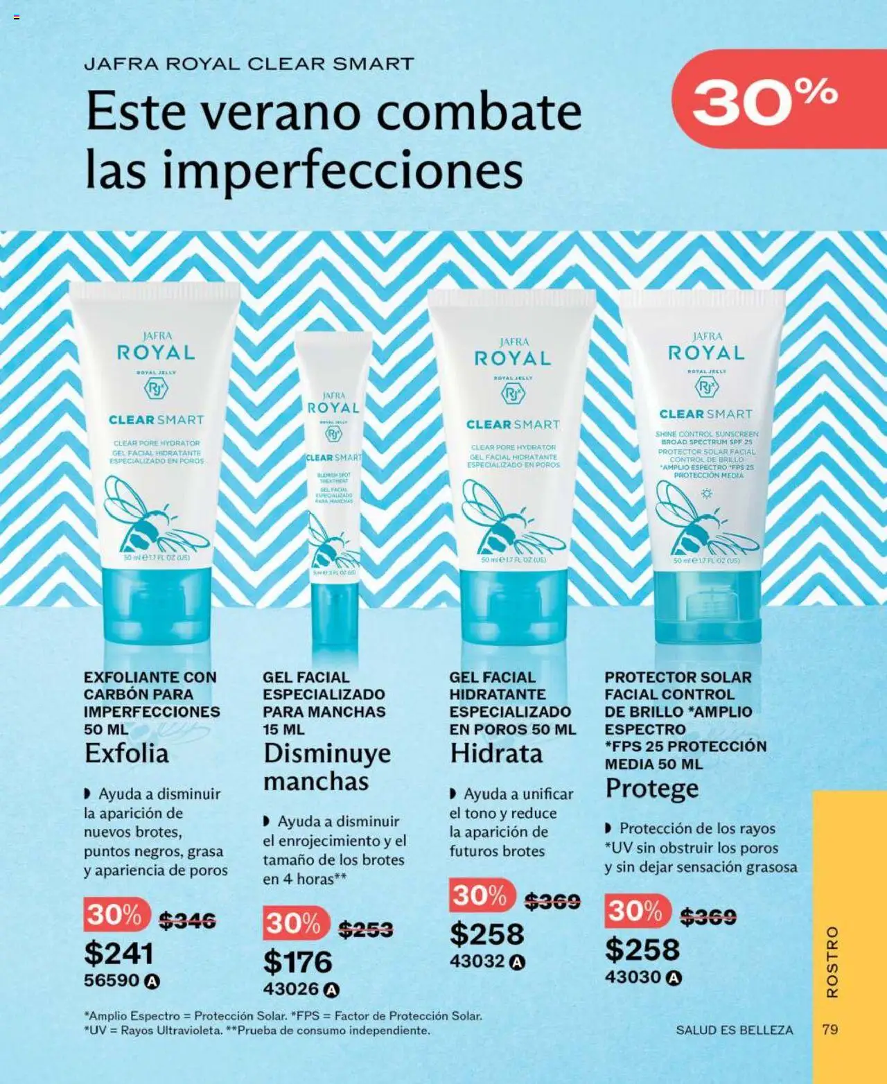 Nuevas ofertas de JAFRA válidas en toda la República Mexicana desde el 01.06.2025. ¡Encuentra las mejores ofertas en JAFRA catálogo! | Página: 79 | Productos: Brillo, Protector solar