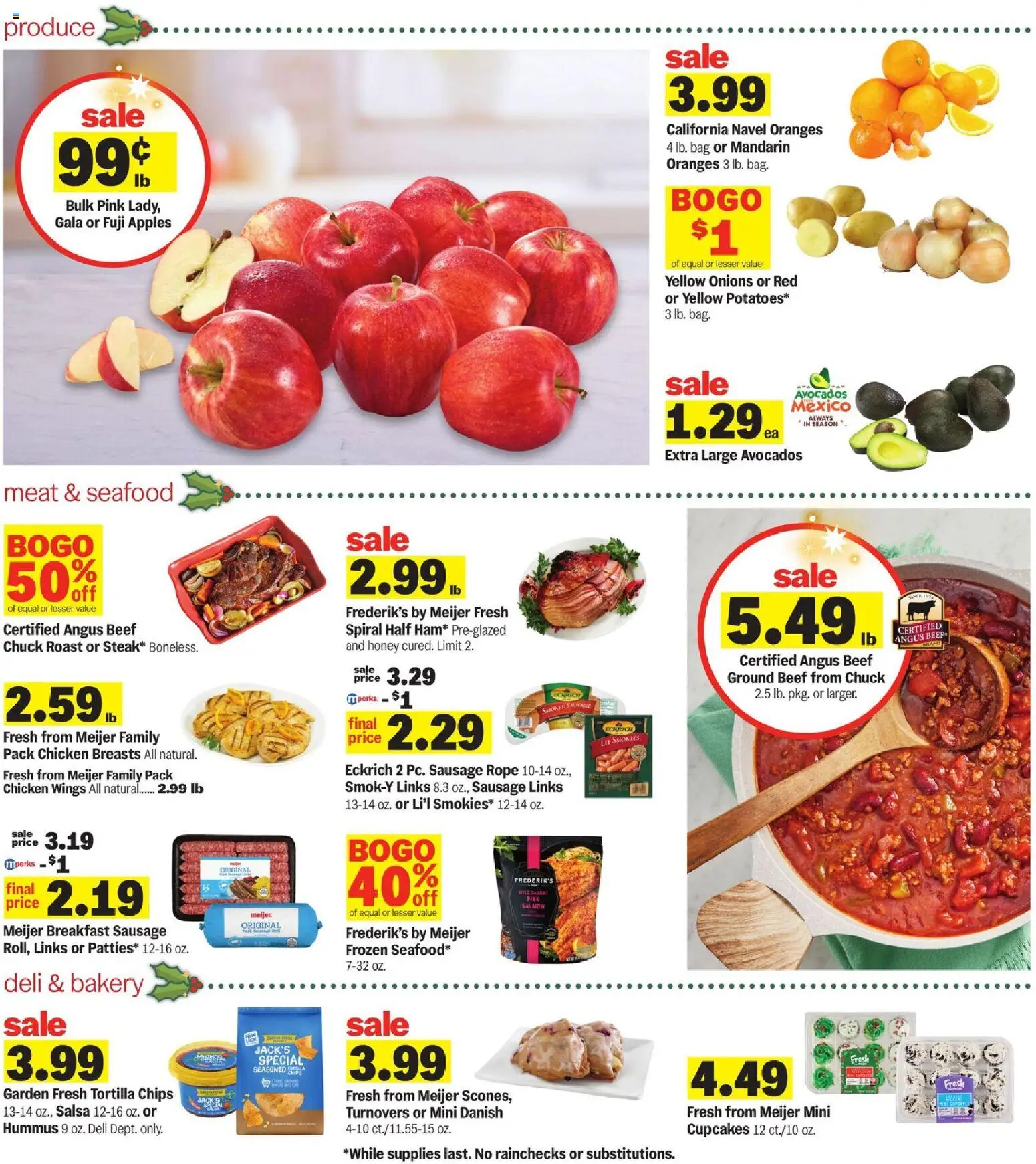 Meijer Weekly Ad - valid from 03.12.2025 | Page: 2 | Products: Apples, Oranges, Chips, Bag