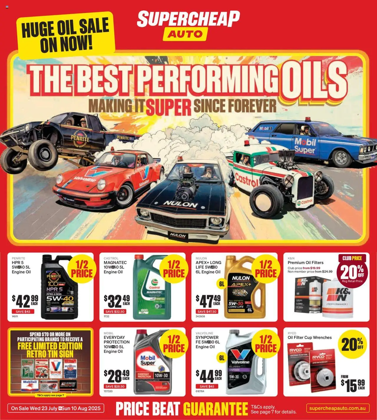 Supercheap Auto catalogue - valid from 23.07.2025 | Page: 1 | Products: Oil