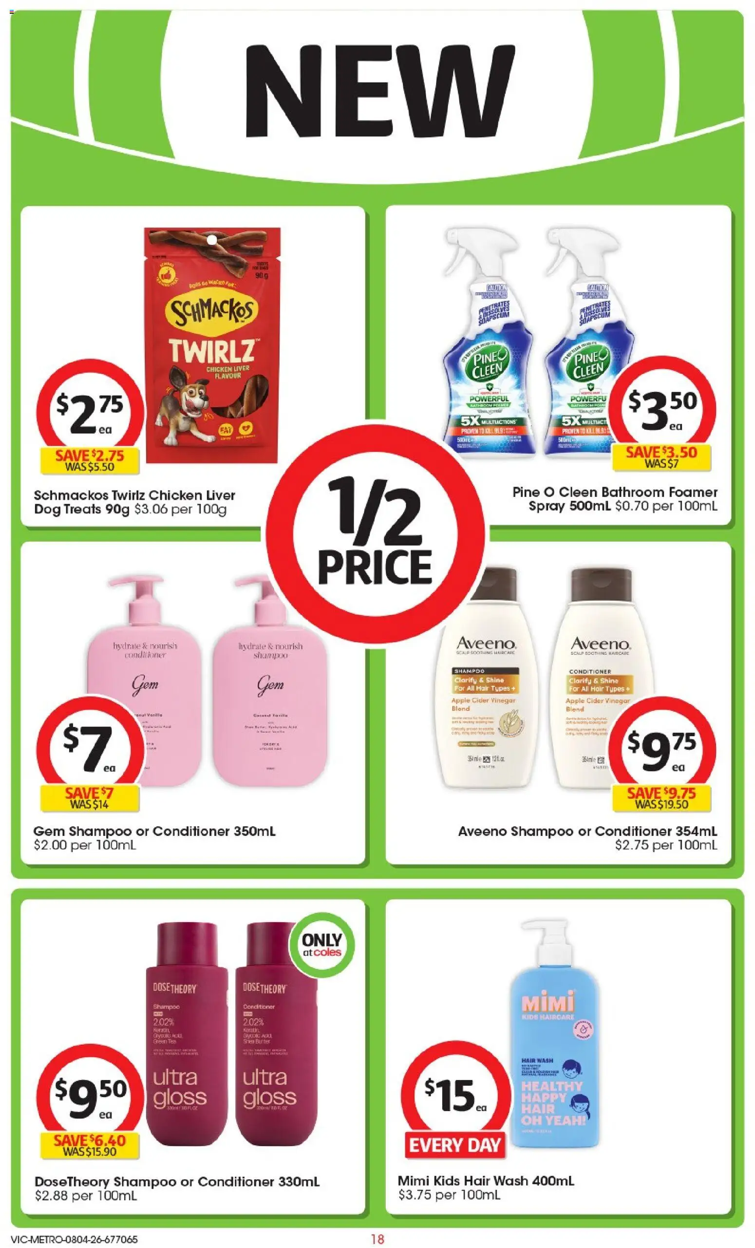 Coles catalogue - valid from 08.04.2026 | Page: 18 | Products: Gem, Chicken, Vinegar, Bathroom