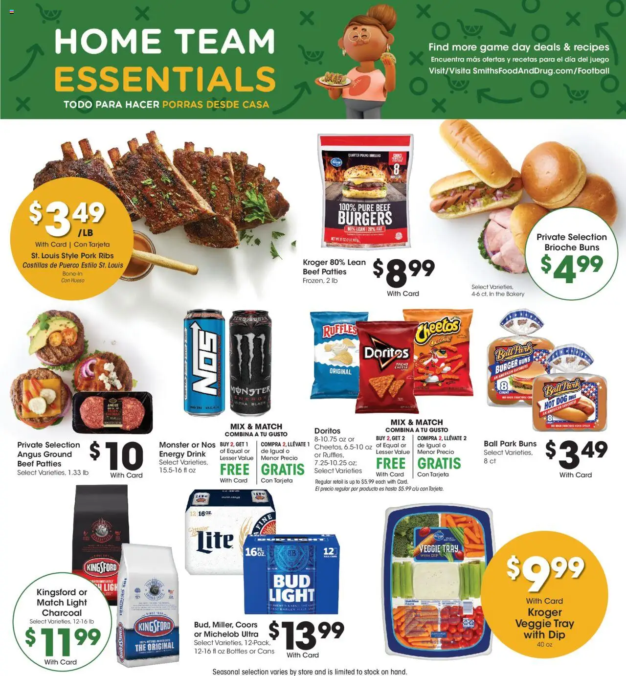 Smith's Weekly Ad - ID - valid from 10.09.2025 | Page: 7 | Products: Bakery, Corn, Pork, Game