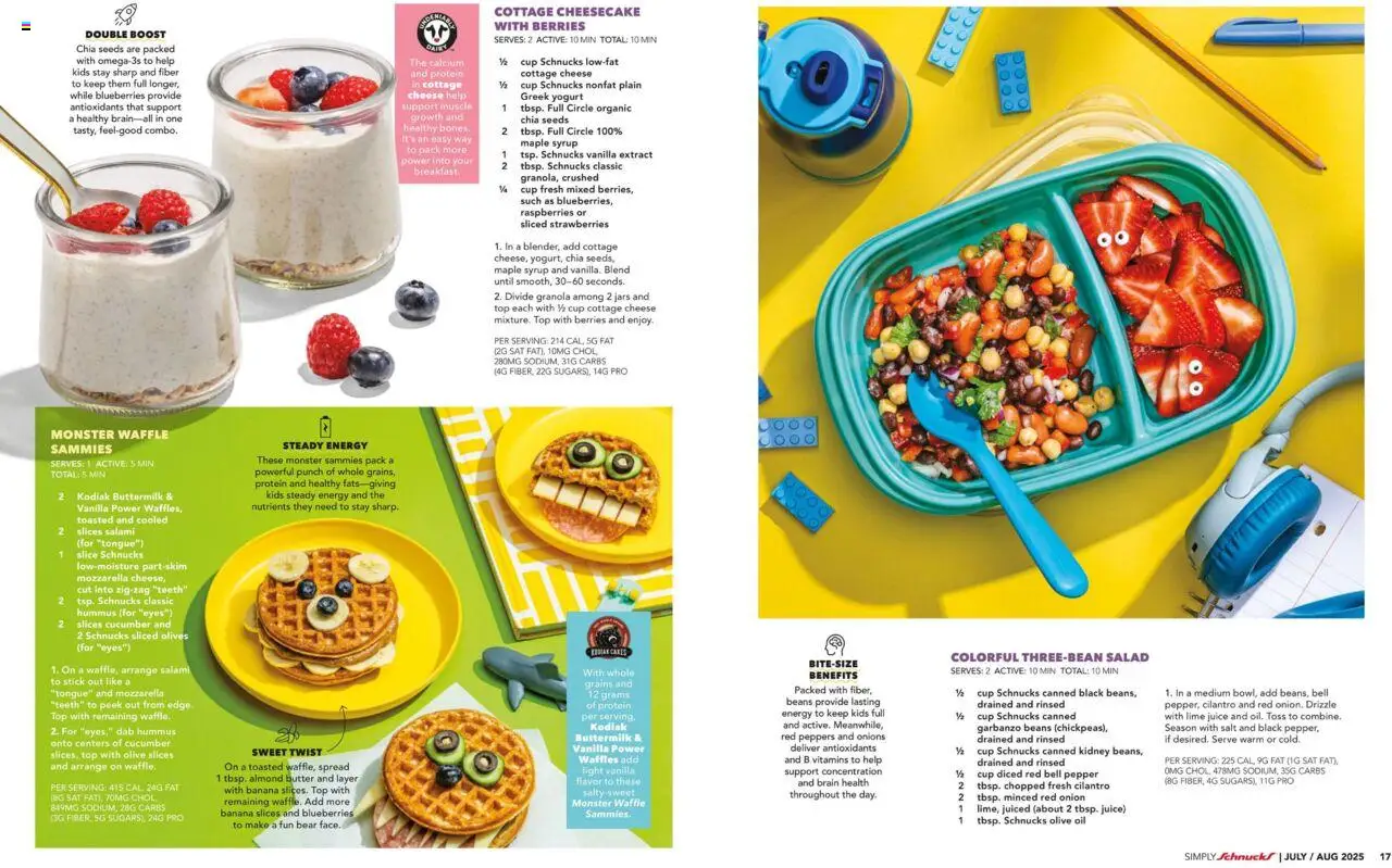 Schnucks Monthly Ad - valid from 01.07.2025 | Page: 10 | Products: Peppers, Cheese, Juice, Blueberries