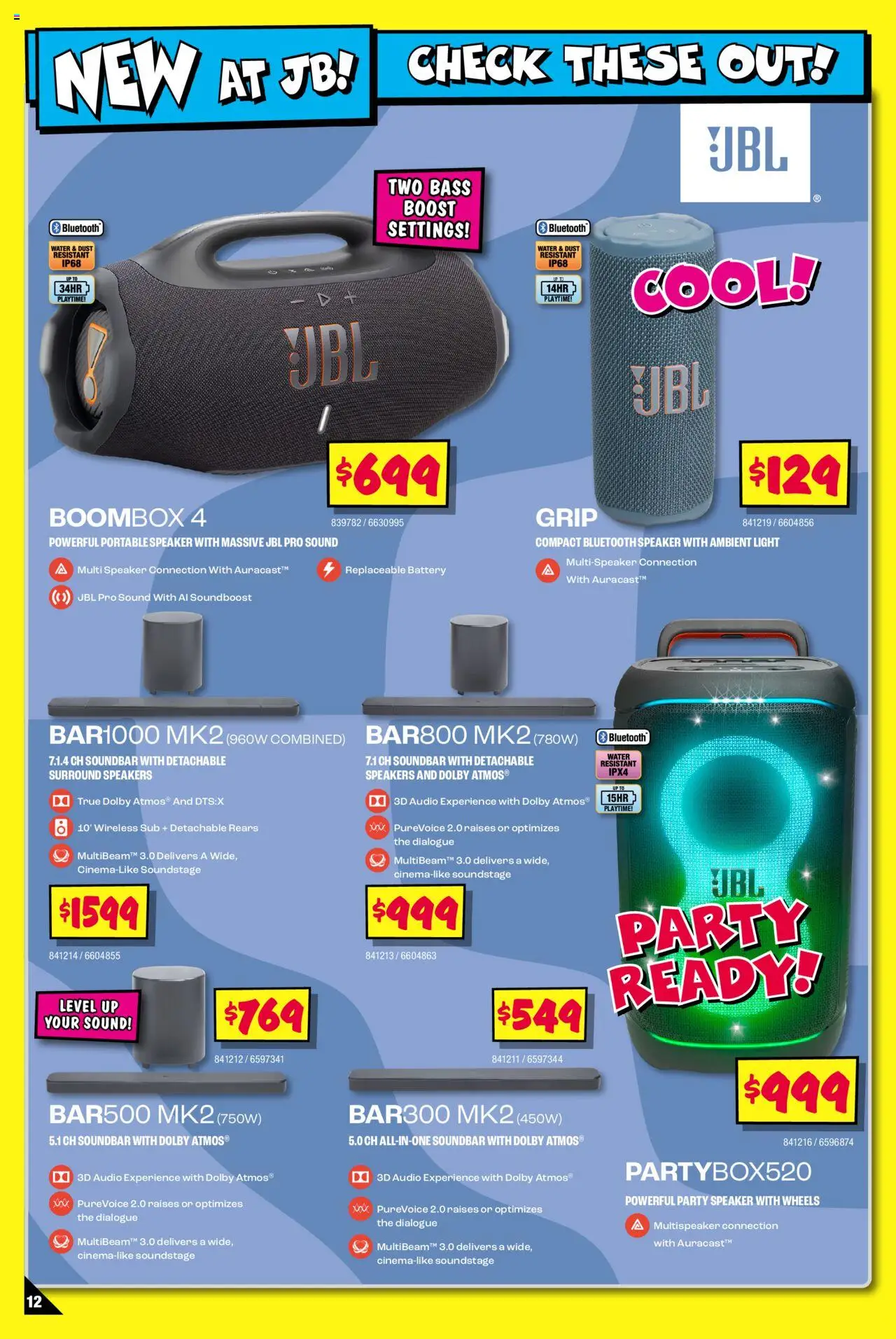 JB Hi-Fi catalogue - valid from 02.10.2025 | Page: 12 | Products: Water, Audio, Speaker, Portable