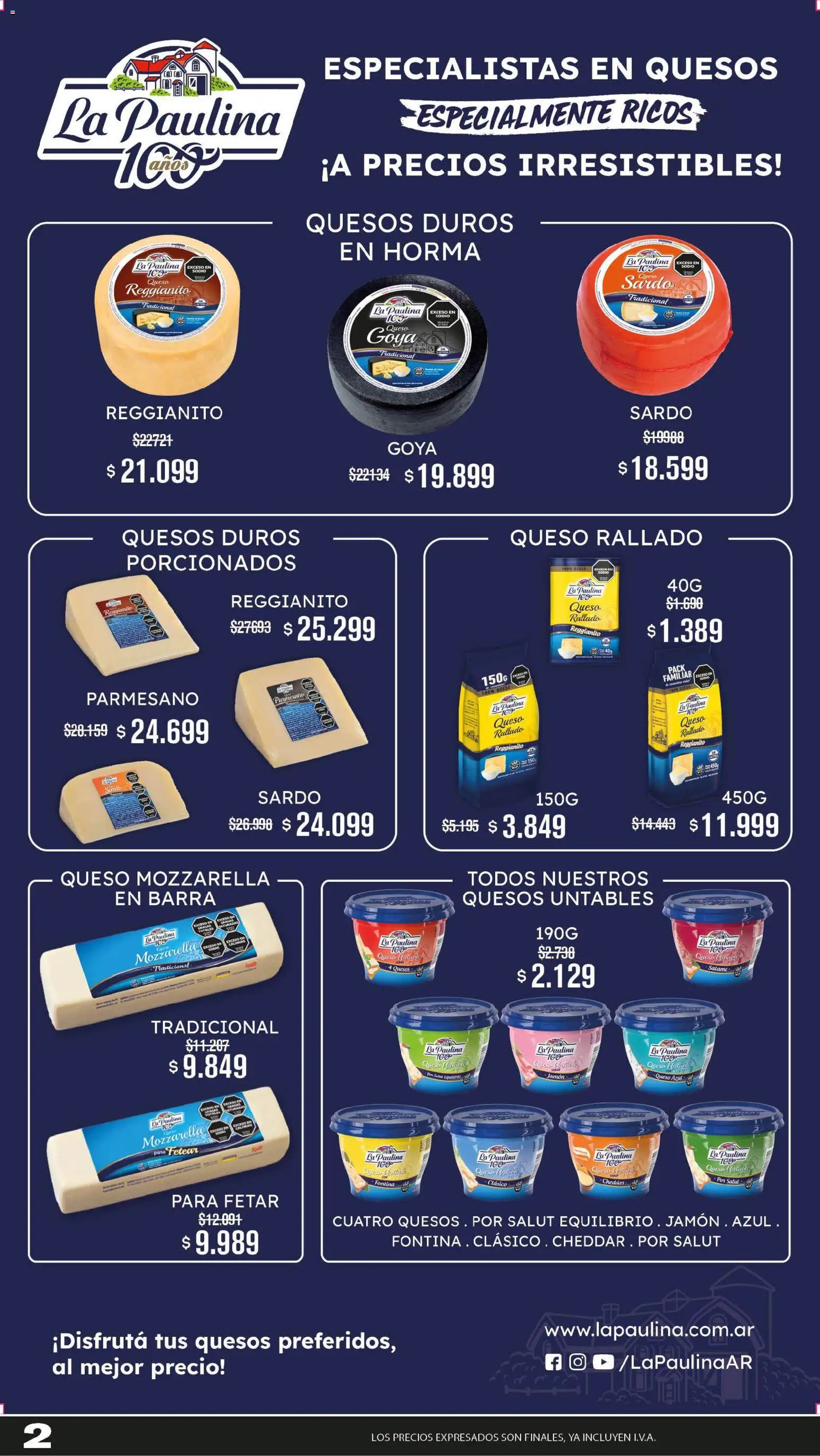 Makro ofertas │ válido desde el 23.04.2026 | Página: 2 | Productos: Queso, Jamón, Salame