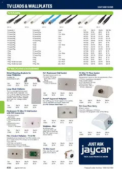 Preview of Jaycar Engineering & Scientific Catalogue 2025/2026  - valid from 09.07.2025 | Page: 430 | Products: Accessories, Cable, Connector, Clips