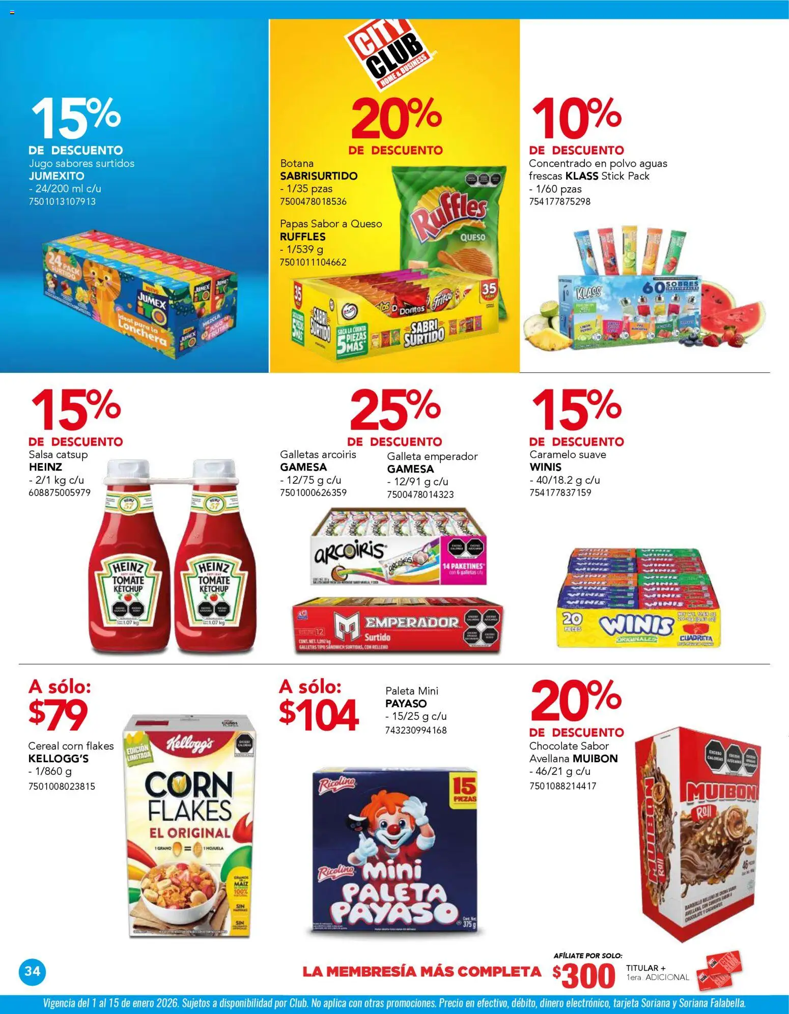 Nuevas ofertas de City Club válidas en toda la República Mexicana desde el 01.01.2026. ¡Encuentra las mejores ofertas en City Club catálogo! | Página: 34