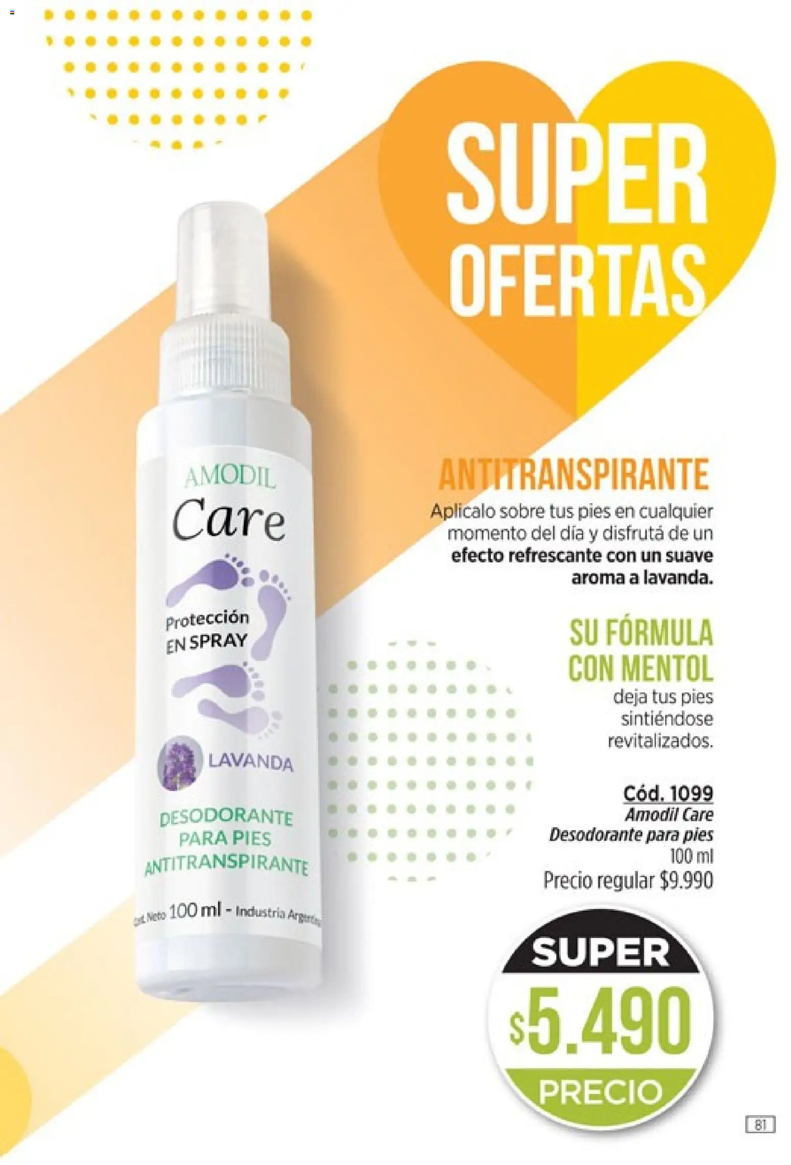 Catálogo Amodil Campaña 2 │ válido desde el 01.02.2026 | Página: 81 | Productos: Sobre, Desodorante, Antitranspirante