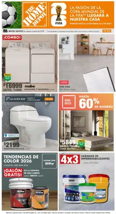 Vista previa de Home Depot - Catálogo, nuevo folleto de la tienda, válido en México a partir del 04.09.2025