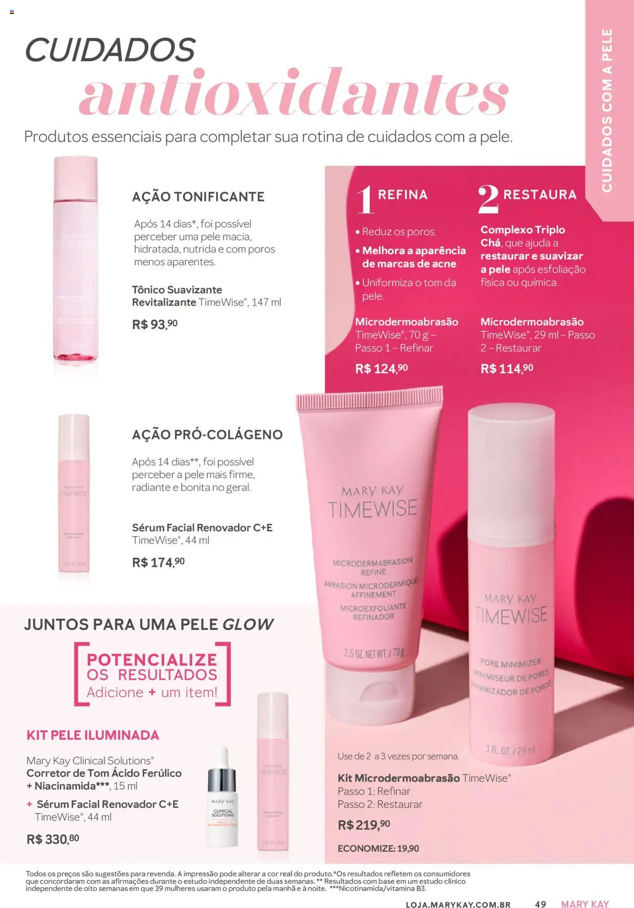 Mary Kay Folheto - válido de 01.07.2025 | Página: 49 | Produtos: Tônico, Base, Sérum