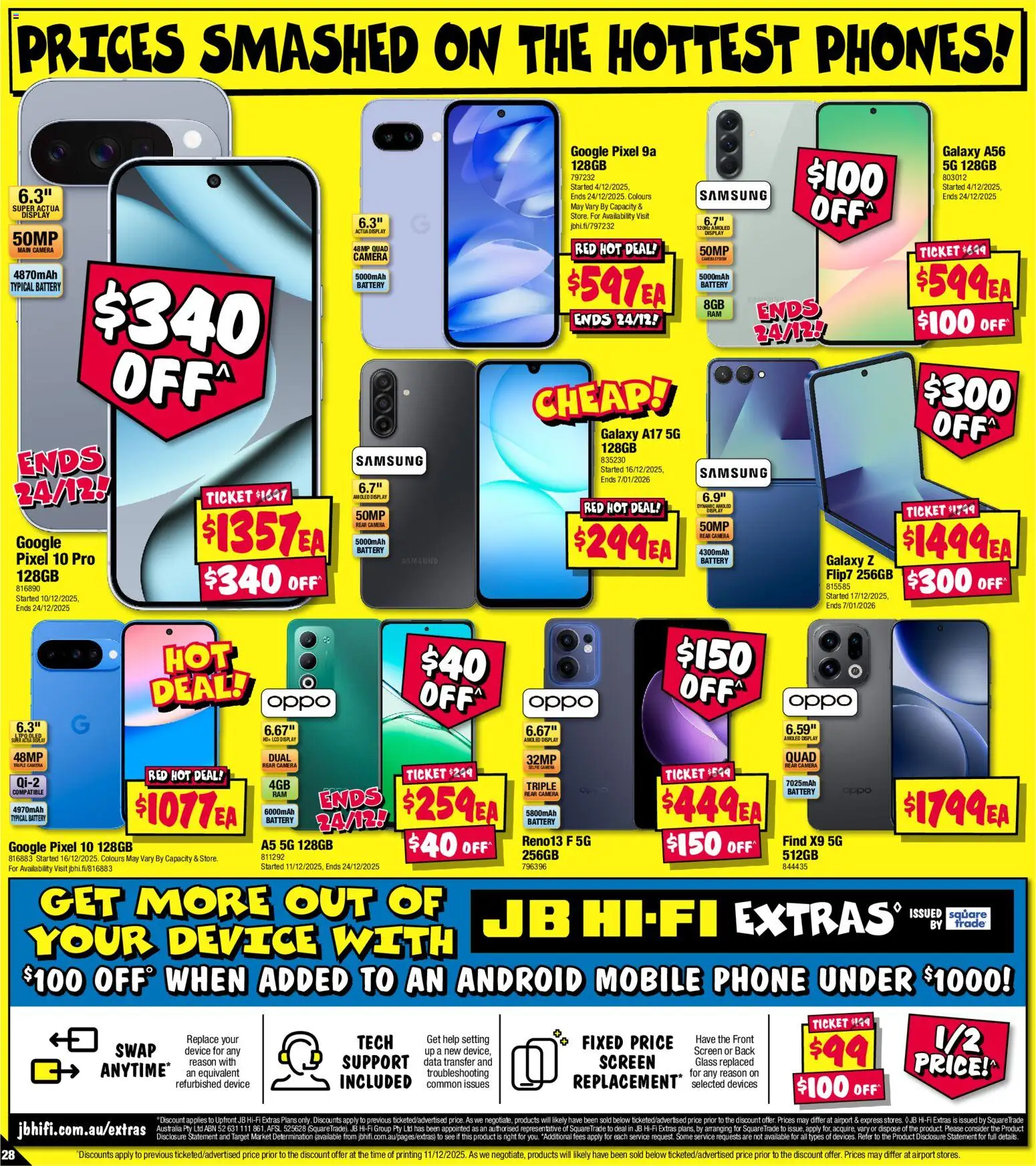 JB Hi-Fi catalogue - valid from 18.12.2025 | Page: 28 | Products: Phone, Camera, Screen, Mobile