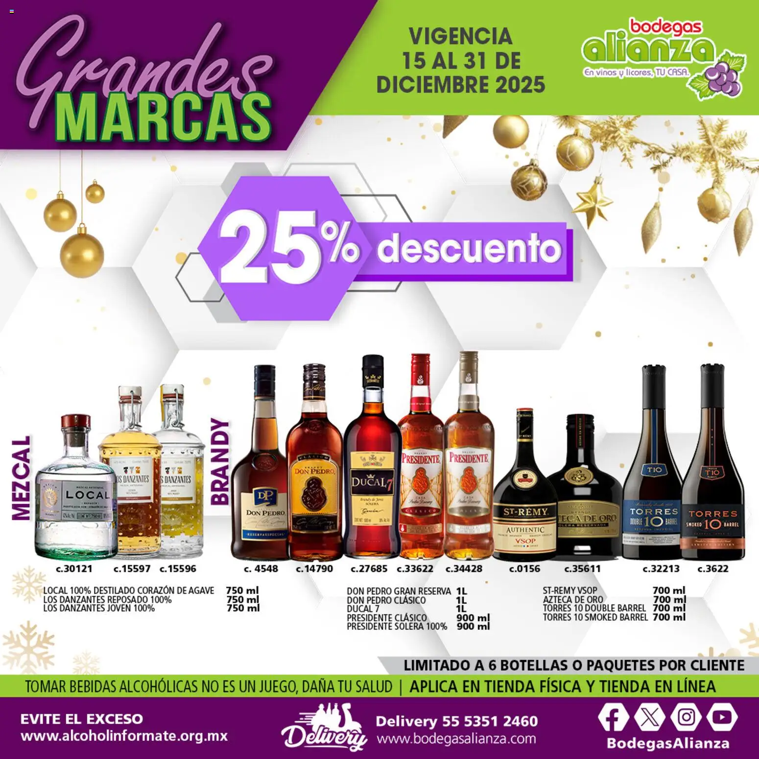 Nuevas ofertas de Bodegas Alianza válidas en toda la República Mexicana desde el 15.12.2025. ¡Encuentra las mejores ofertas en Bodegas Alianza catálogo Grandes Marcas! | Página: 10