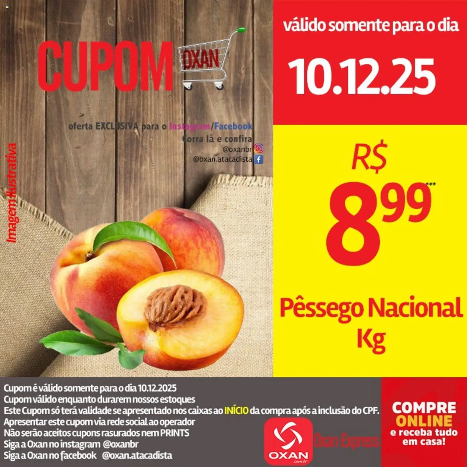 Oxan Atacadista Folheto - válido de 10.12.2025 | Página: 14 | Produtos: Pêssego