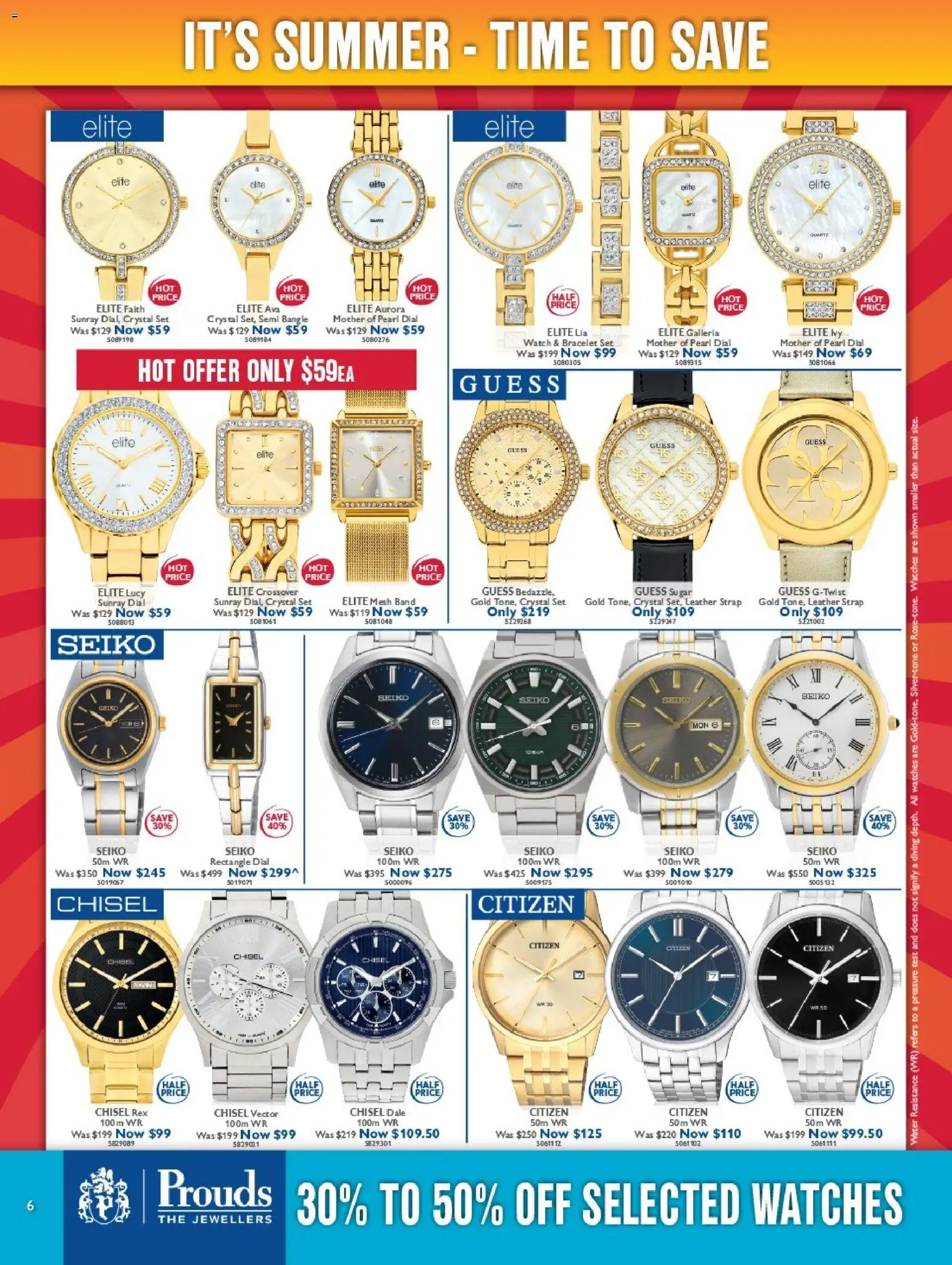 Prouds The Jewellers catalogue - valid from 03.01.2026 | Page: 6 | Products: Bracelet, Rice, Water, Watch
