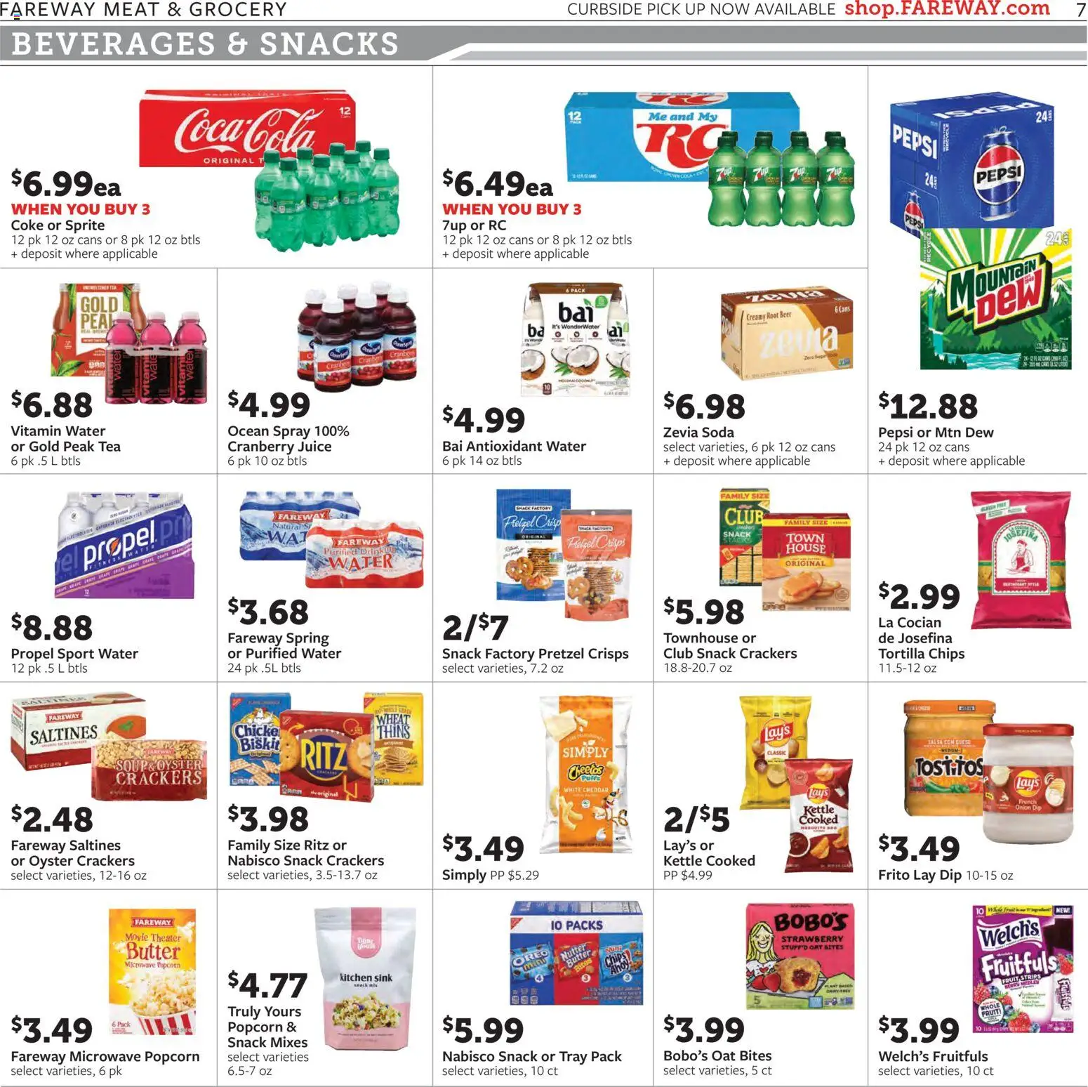Fareway Weekly Ad - valid from 05.01.2026 | Page: 7 | Products: Butter, Microwave, Tea, Water