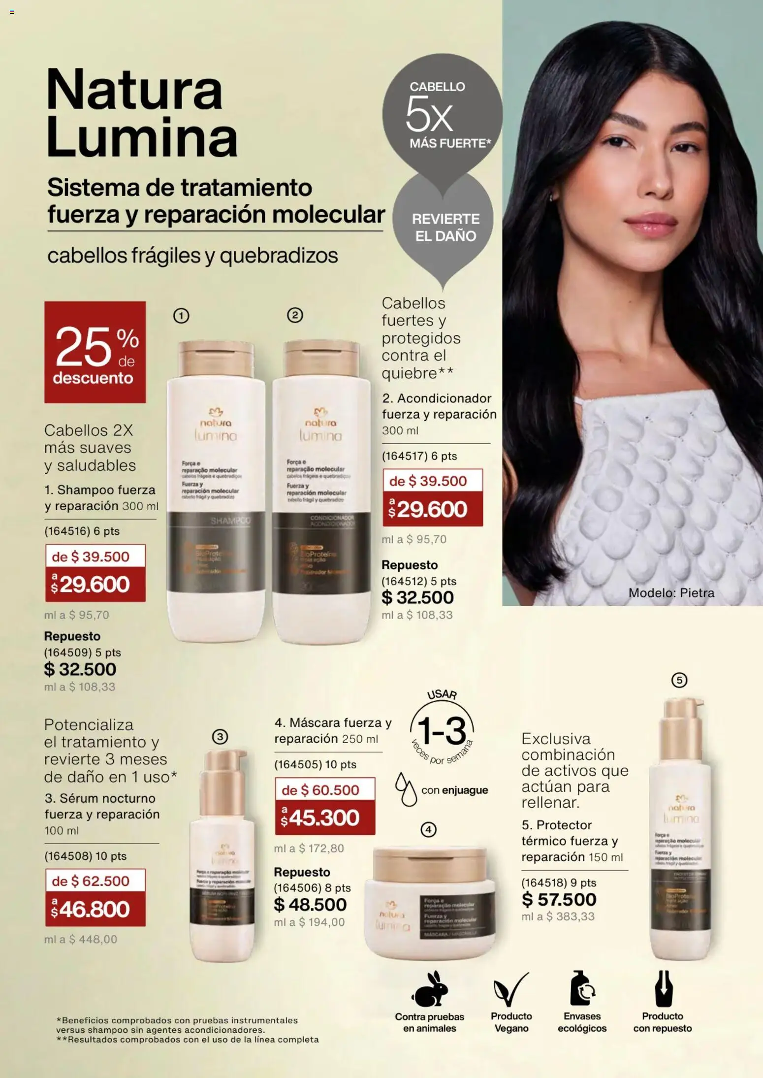 Natura revista - valida desde el 01.02.2026 | Página: 147 | Productos: Serum, Shampoo, Máscara, Acondicionador