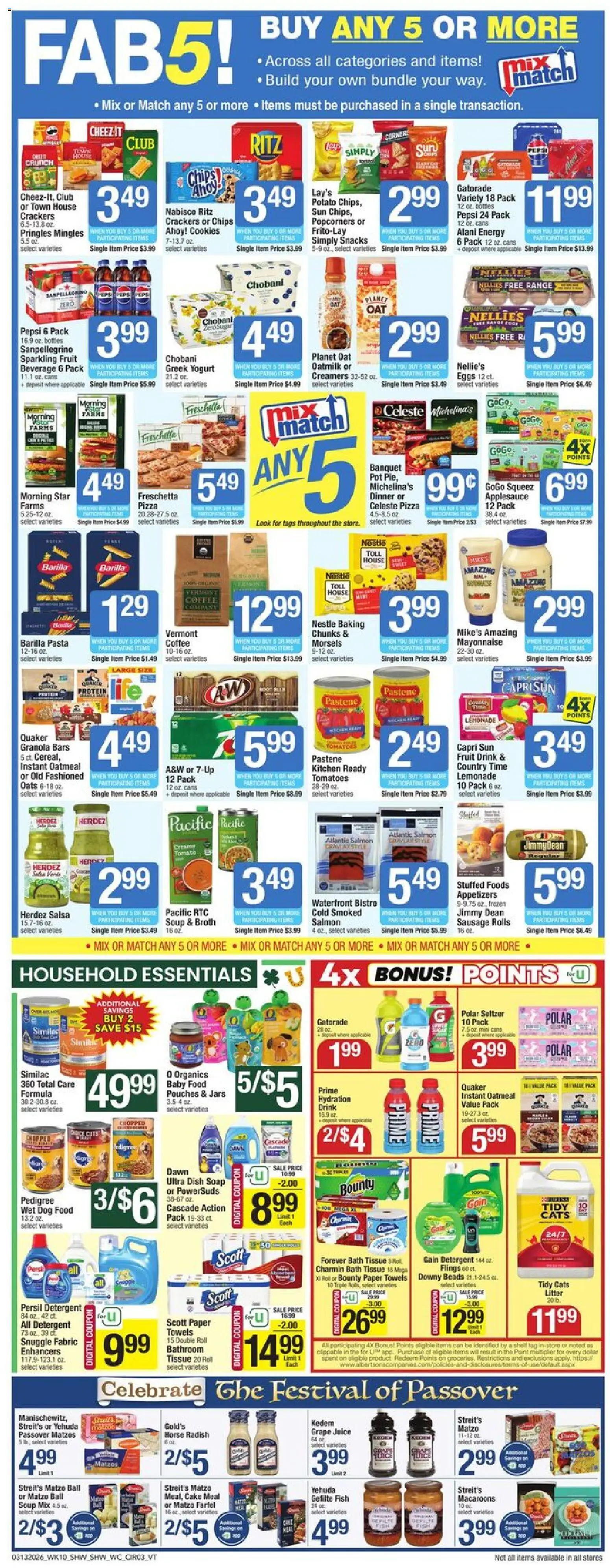 Shaw's Weekly Ad - VT - valid from 13.03.2026 | Page: 3 | Products: Dog Food, Coffee, Tomatoes, Fish