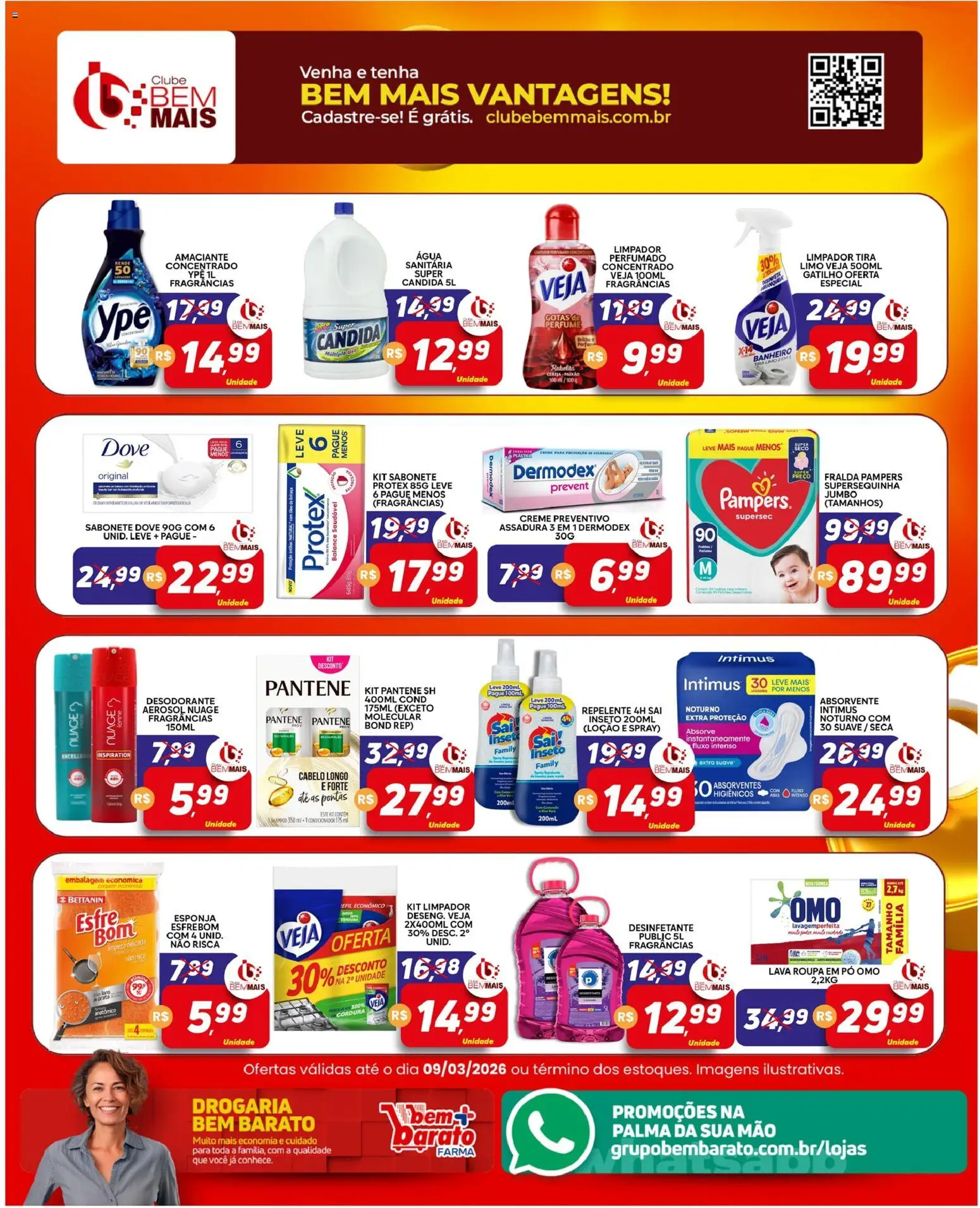 Supermercado Bem Barato Folheto - válido de 03.03.2026 | Página: 5 | Produtos: Fralda pampers, Óleo, Creme, Sabonete