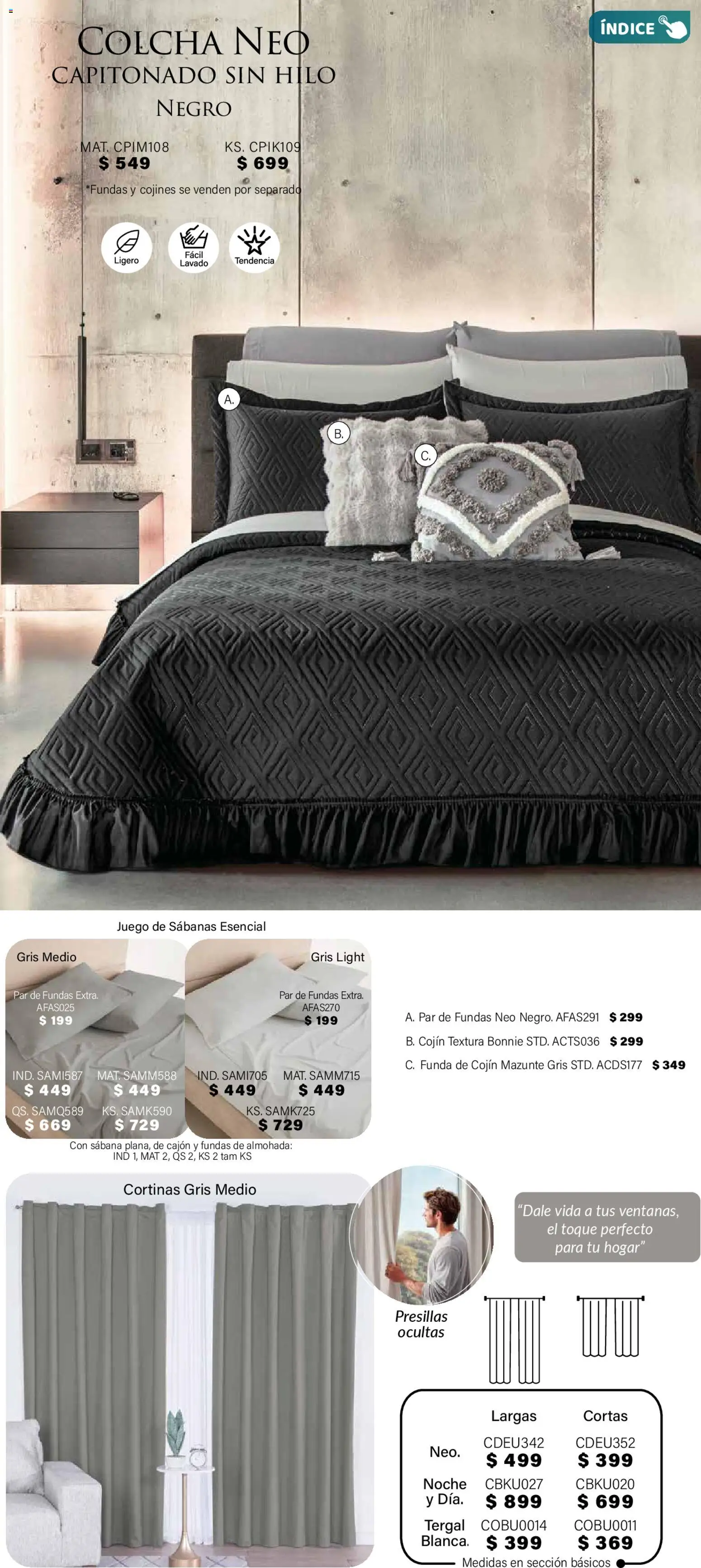 Nuevas ofertas de Colchas Concord válidas en toda la República Mexicana desde el 01.11.2025. ¡Encuentra las mejores ofertas en Colchas Concord Buen Fin! | Página: 60 | Productos: Juego, Funda, Sabanas, Cortinas