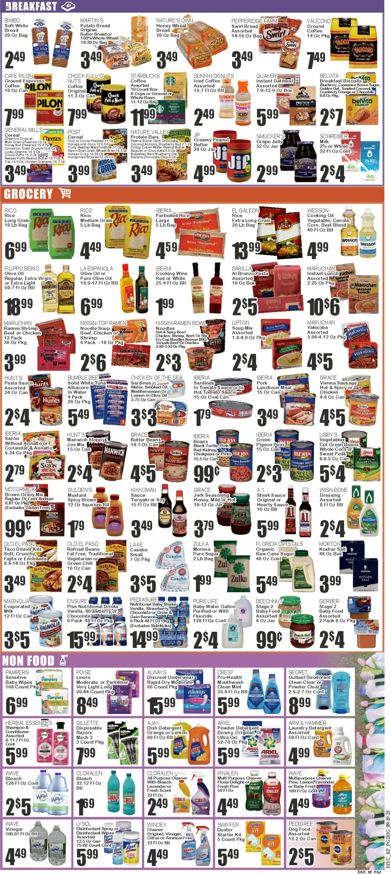 Food Universe Weekly Ad - valid from 19.09.2025 | Page: 2 | Products: Box, Milk, Oil, Lemon