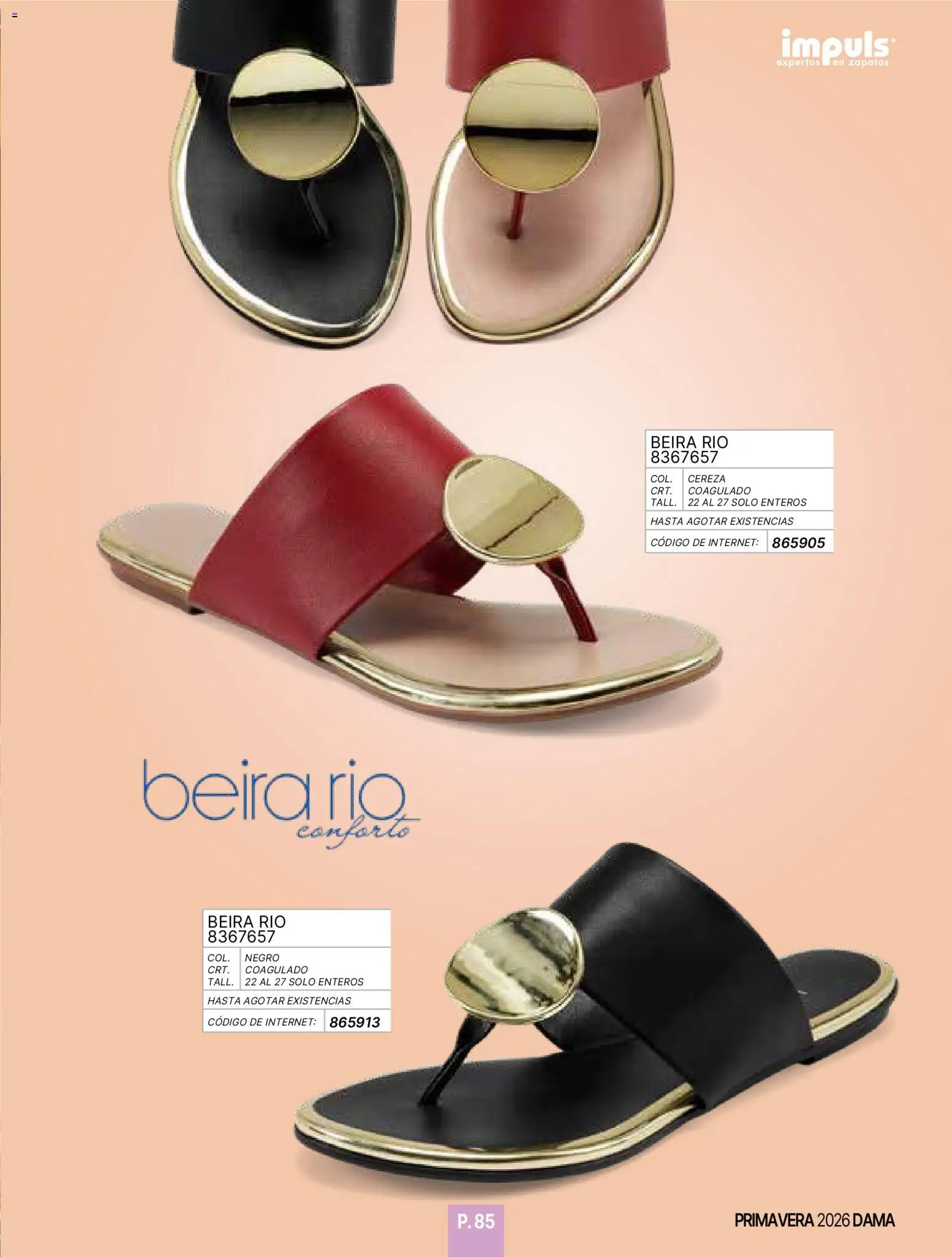 Nuevas ofertas de Impuls válidas en toda la República Mexicana desde el 01.01.2026. ¡Encuentra las mejores ofertas en Impuls catálogo Primavera! | Página: 87 | Productos: Zapatos