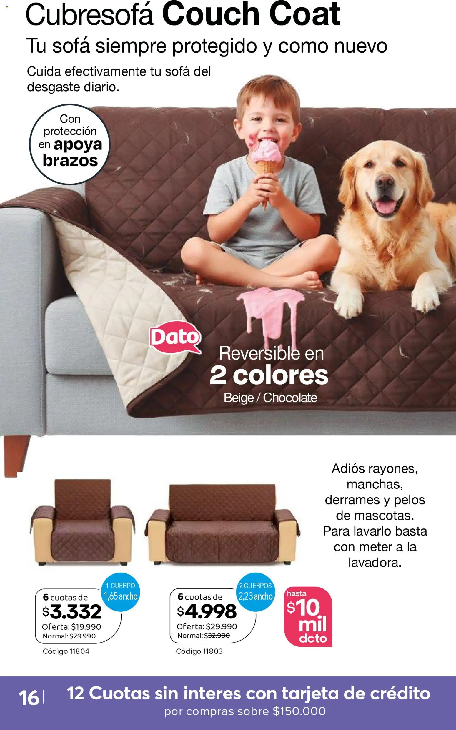 A3D ofertas  │ válido desde el 12.03.2026 | Página: 16 | Productos: Sofá, Sobre, Chocolate
