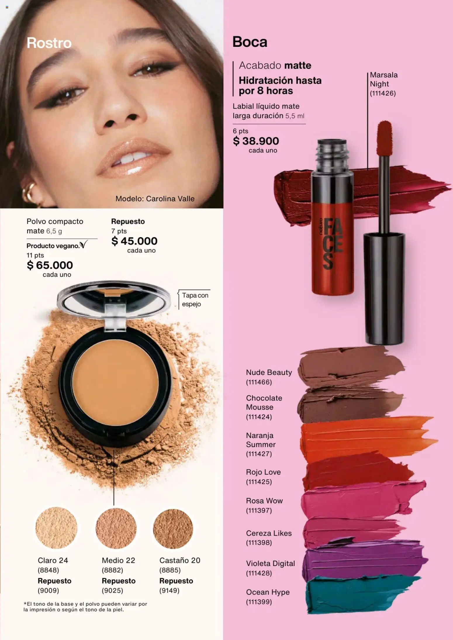 Natura revista - valida desde el 01.02.2026 | Página: 95 | Productos: Polvo compacto, Espejo, Polvo, Chocolate