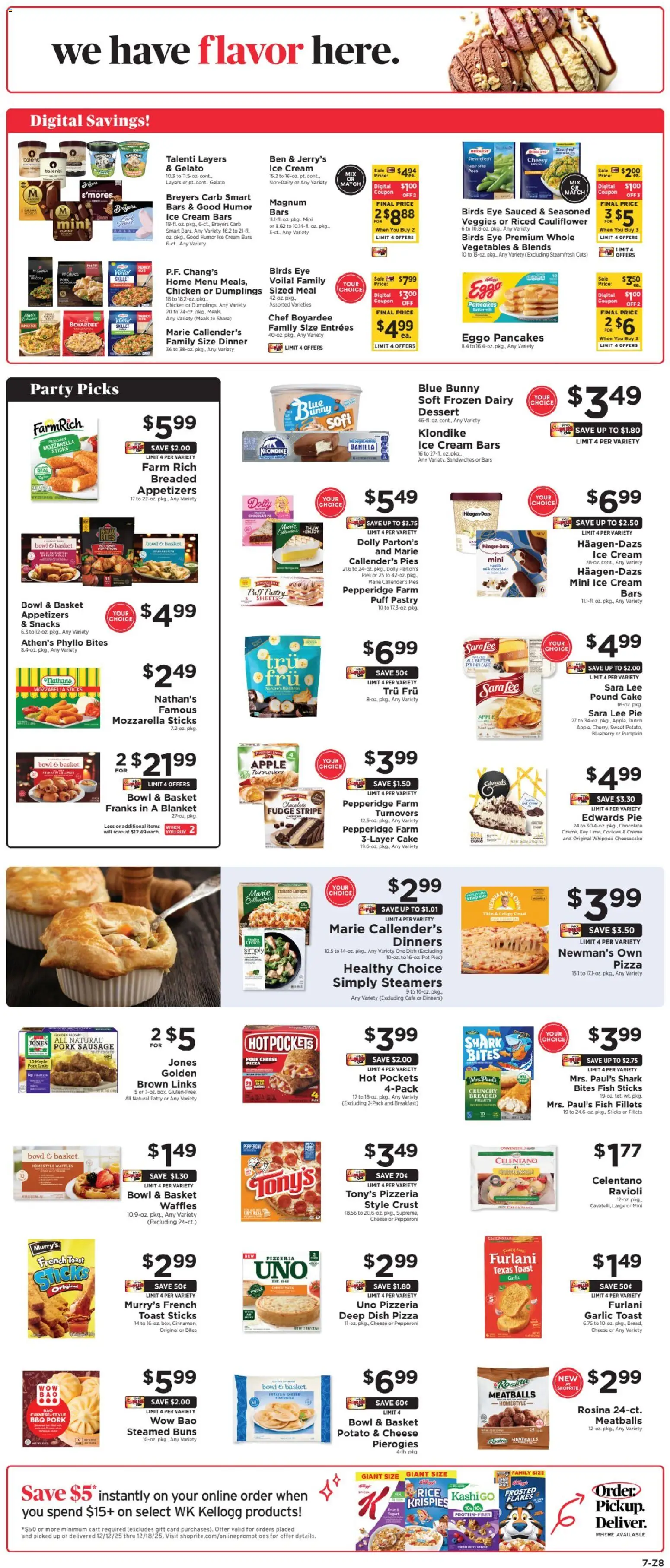 ShopRite Weekly Ad - valid from 12.12.2025 | Page: 8 | Products: Butter, Cheese, Flakes, Sausage