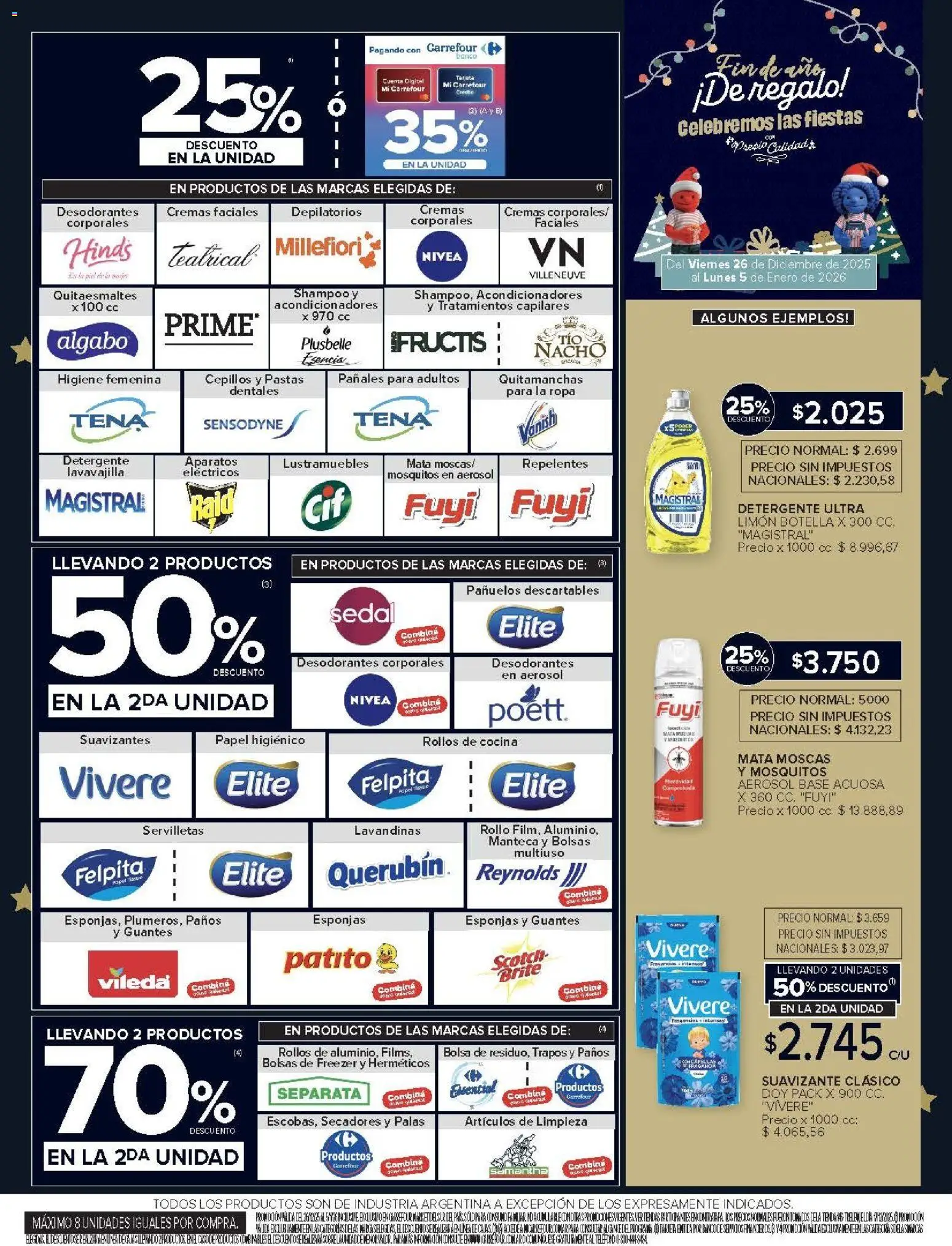 Carrefour Market catálogo │ válido desde el 26.12.2025 | Página: 12 | Productos: Mata moscas, Shampoo, Guantes, Suavizante