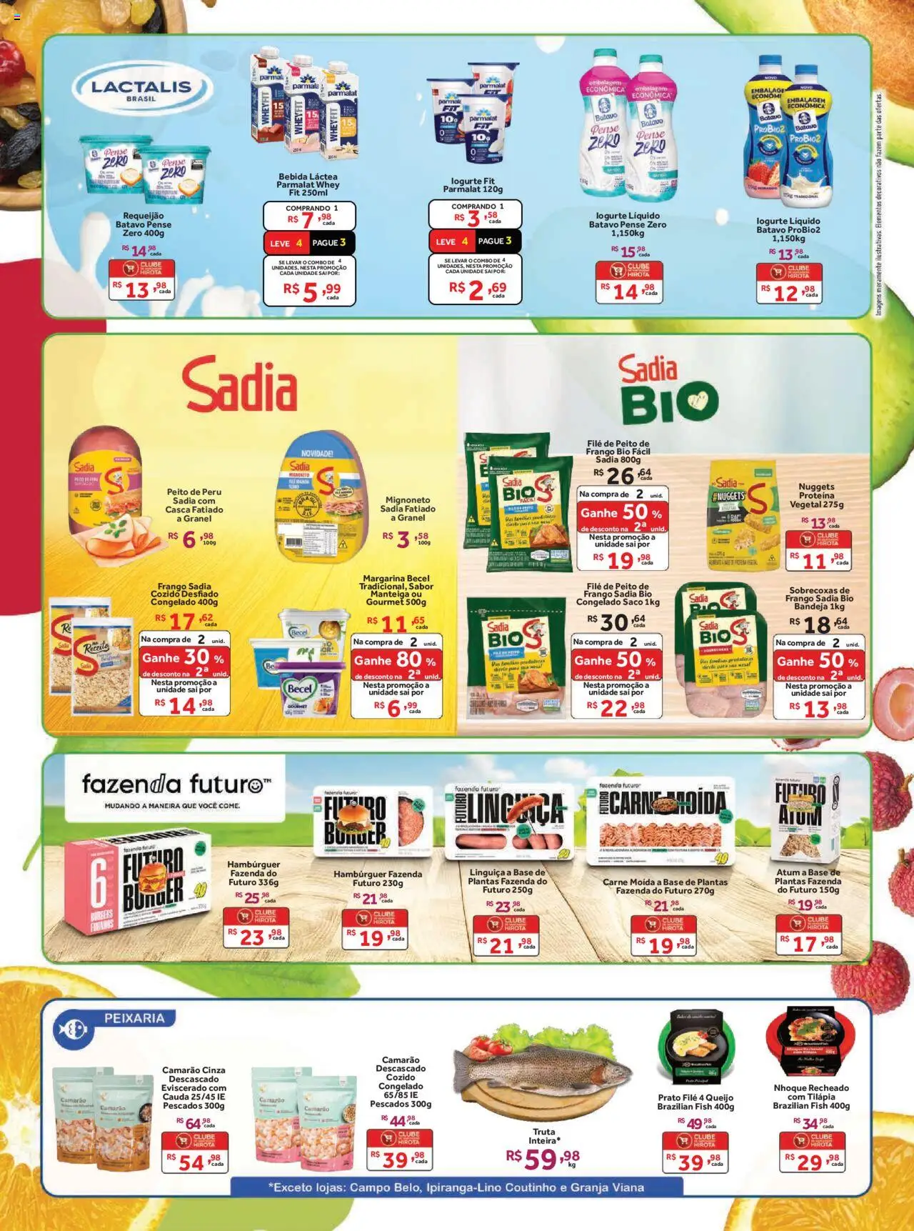 Hirota Food Folheto - válido de 08.10.2025 | Página: 2 | Produtos: Linguiça, Camarão, Queijo, Margarina
