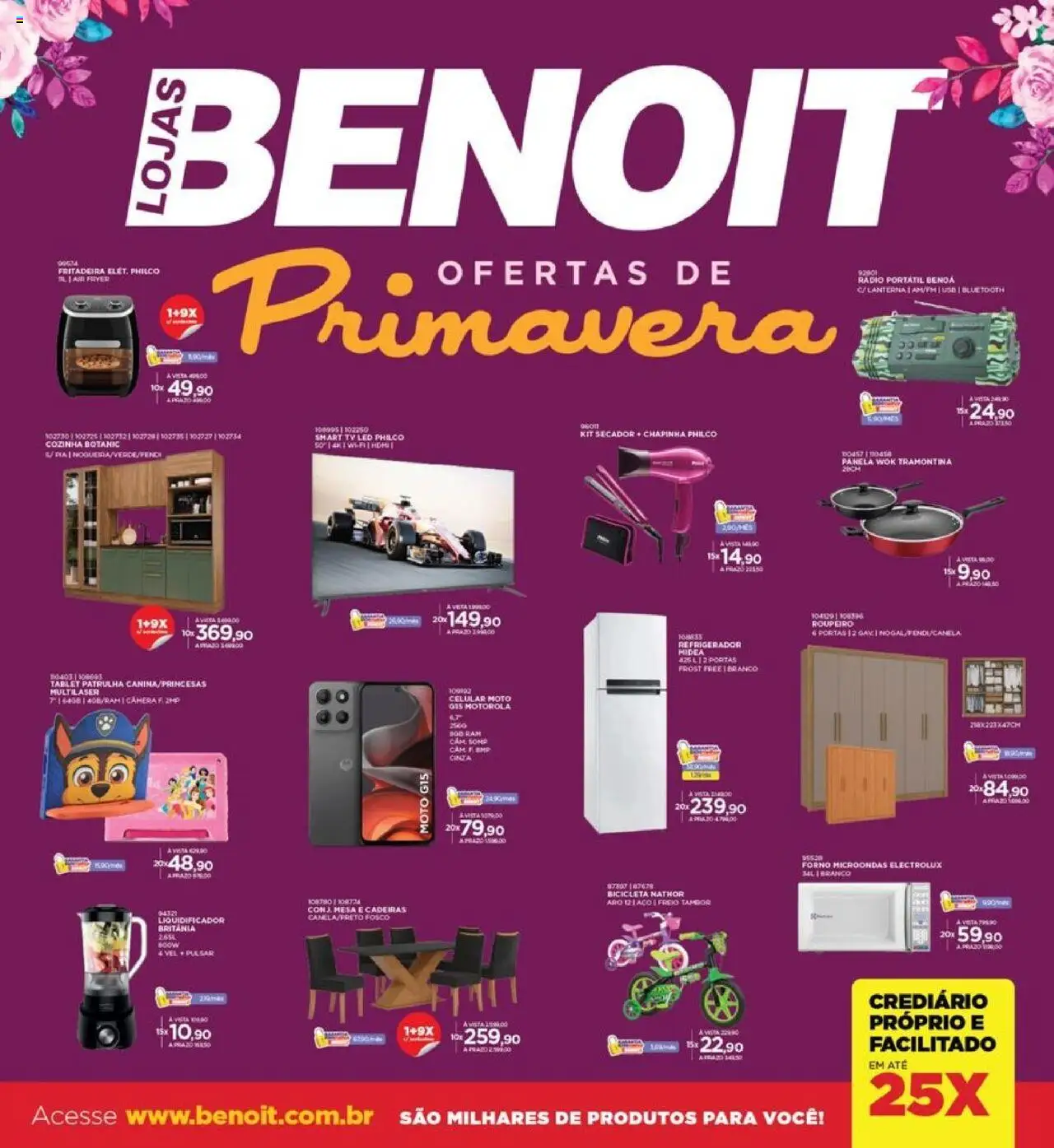 Benoit Folheto - válido de 01.10.2025 | Página: 1 | Produtos: Chapinha, smart TV, Liquidificador, Mesa