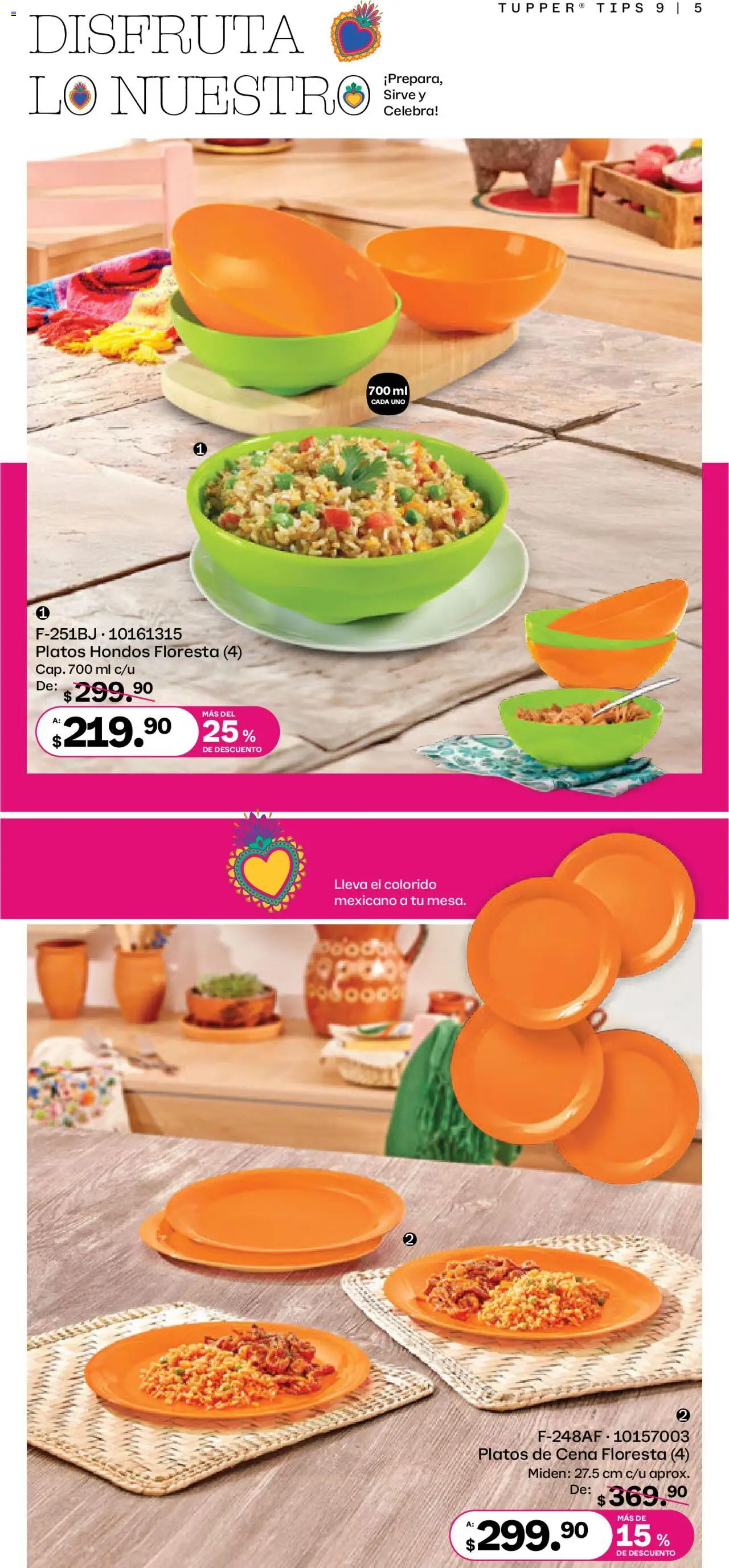 Nuevas ofertas de Tupperware válidas en toda la República Mexicana desde el 11.08.2025. ¡Encuentra las mejores ofertas en Tupperware catálogo! | Página: 5