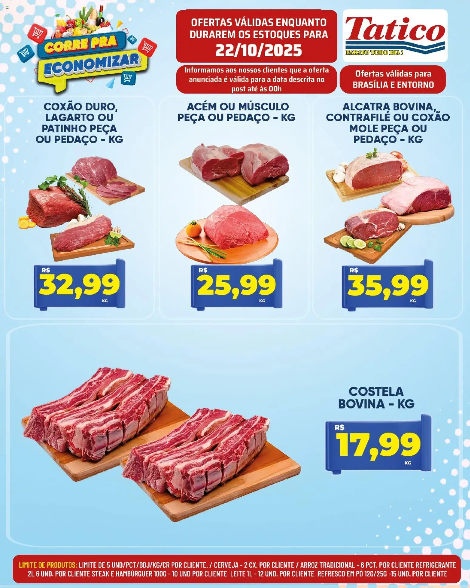 Tatico Folheto - válido de 23.10.2025 | Página: 8 | Produtos: Pó, Alcatra, Leite, Refrigerante