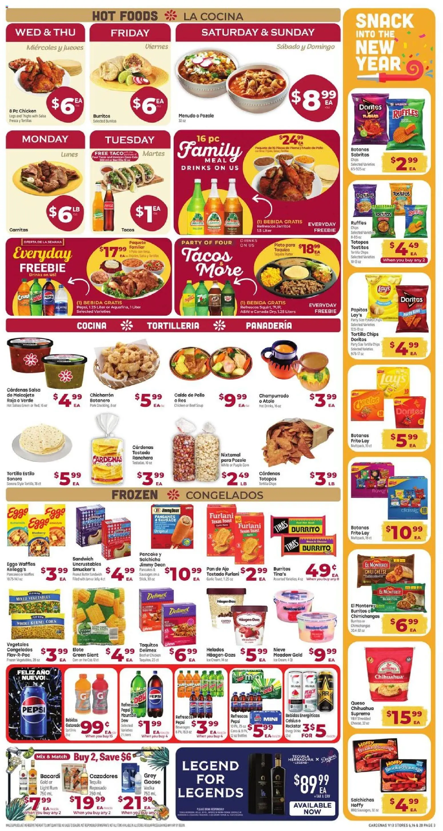 Cardenas Weekly Ad - CA - valid from 26.12.2025 | Page: 3 | Products: Corn, Cheese, Pork, Pc