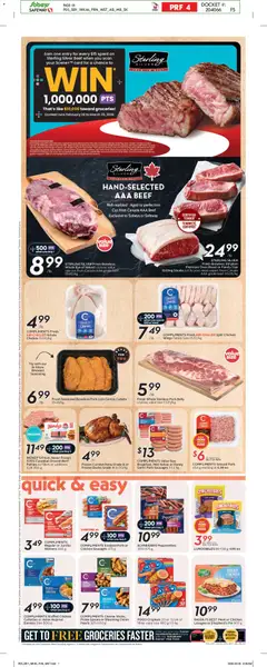 Preview of Sobeys  weekly flyer -  AB from shop Sobeys valid from 12.03.2026 | Page: 8 | Products: Beef, Cheese, Chicken, Pork
