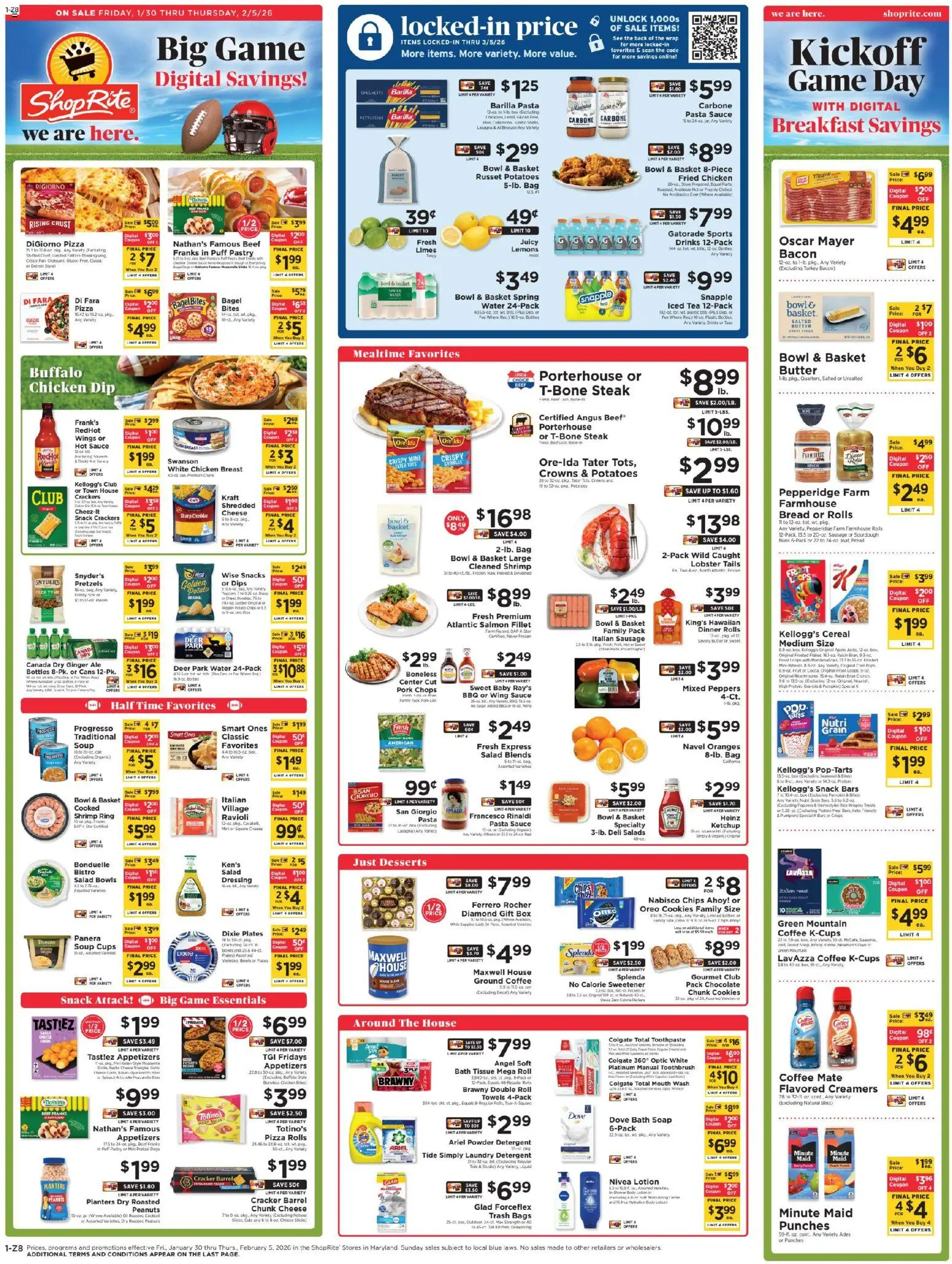 ShopRite Weekly Ad - valid from 30.01.2026 | Page: 2 | Products: Shower, Tea, Ketchup, Puff Pastry