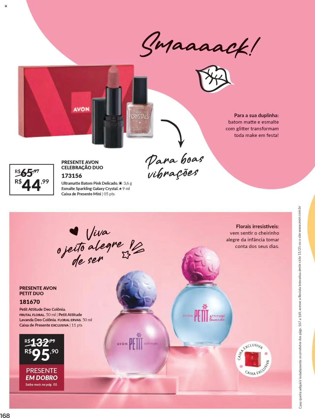 Avon Folheto - válido de 16.06.2025 | Página: 168 | Produtos: Batom, Revista, Caixa